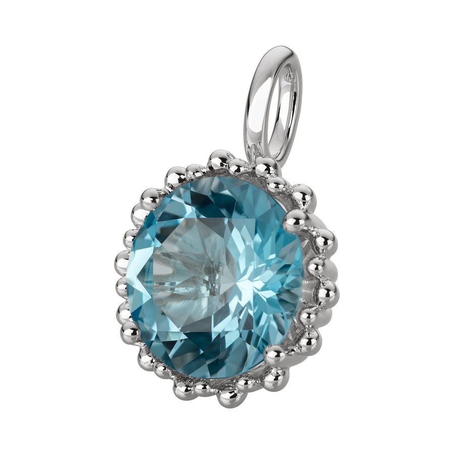 Orolino Anhänger 585/- Gold Blautopas (beh) blau 2,1cm Damen