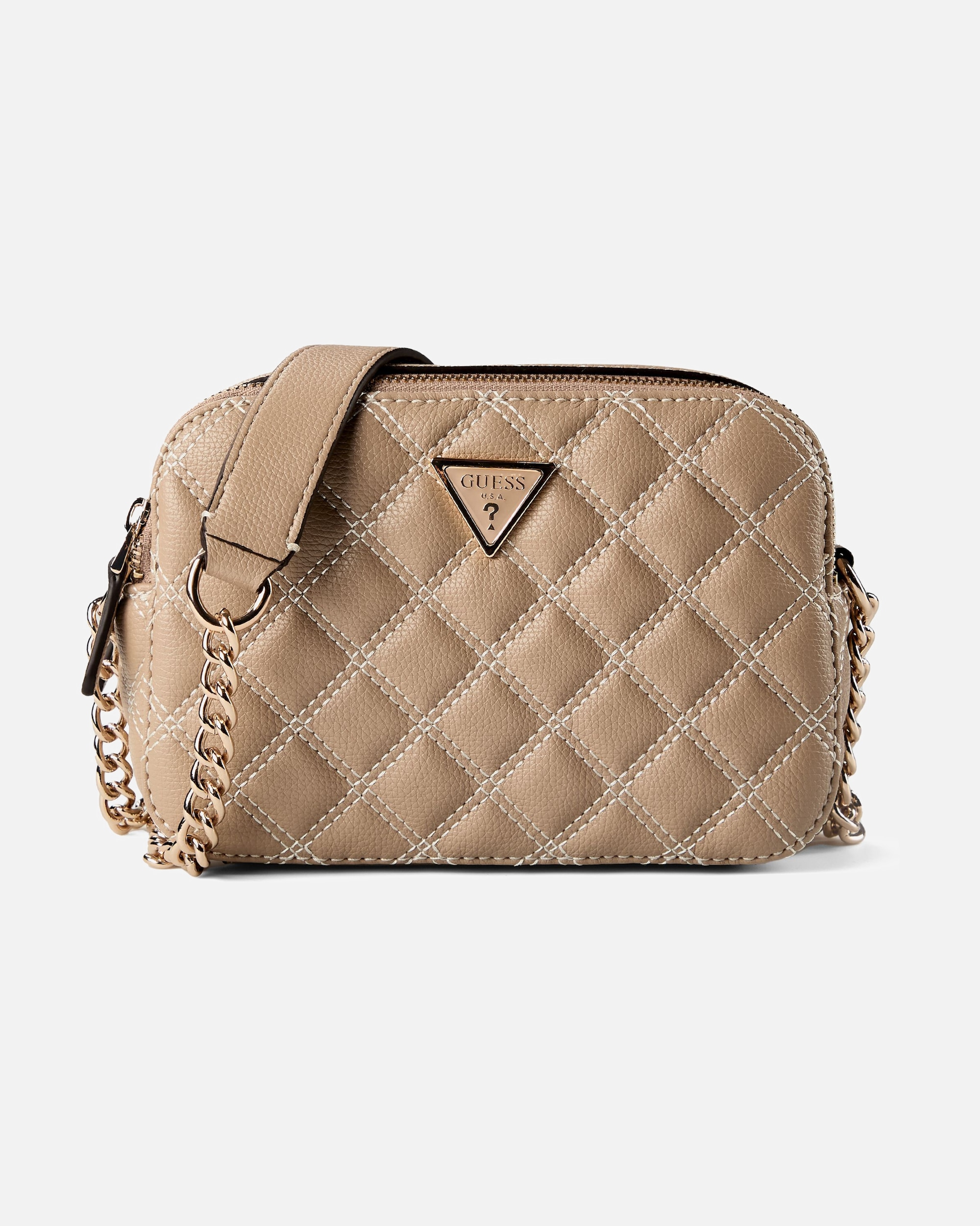 Clutch für Weiblich Guess Giully Umhängetasche pale mocha