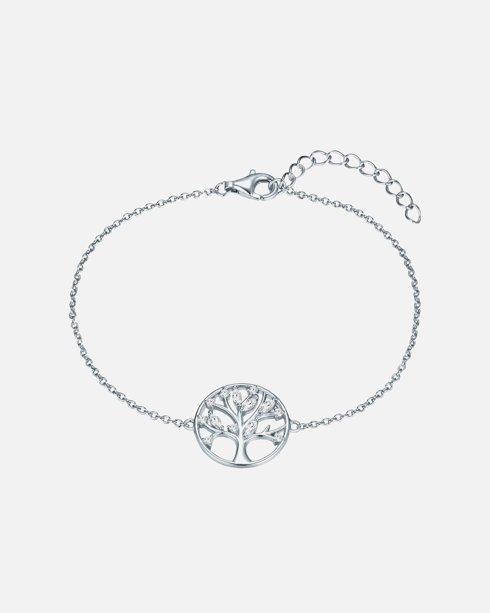 Armband für Weiblich Rafaela Donata Armband Baum des Lebens Sterling Silber Zirkonia in Silber Silver