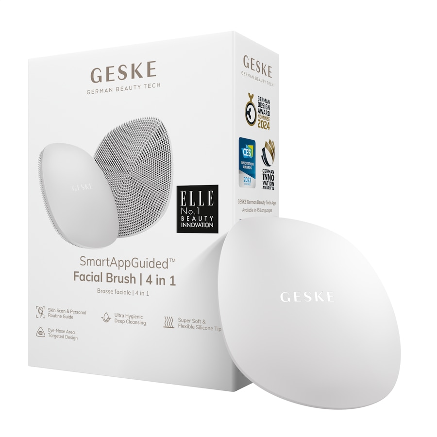 Geske SmartAppGuided Facial Brush | 4 in 1 White