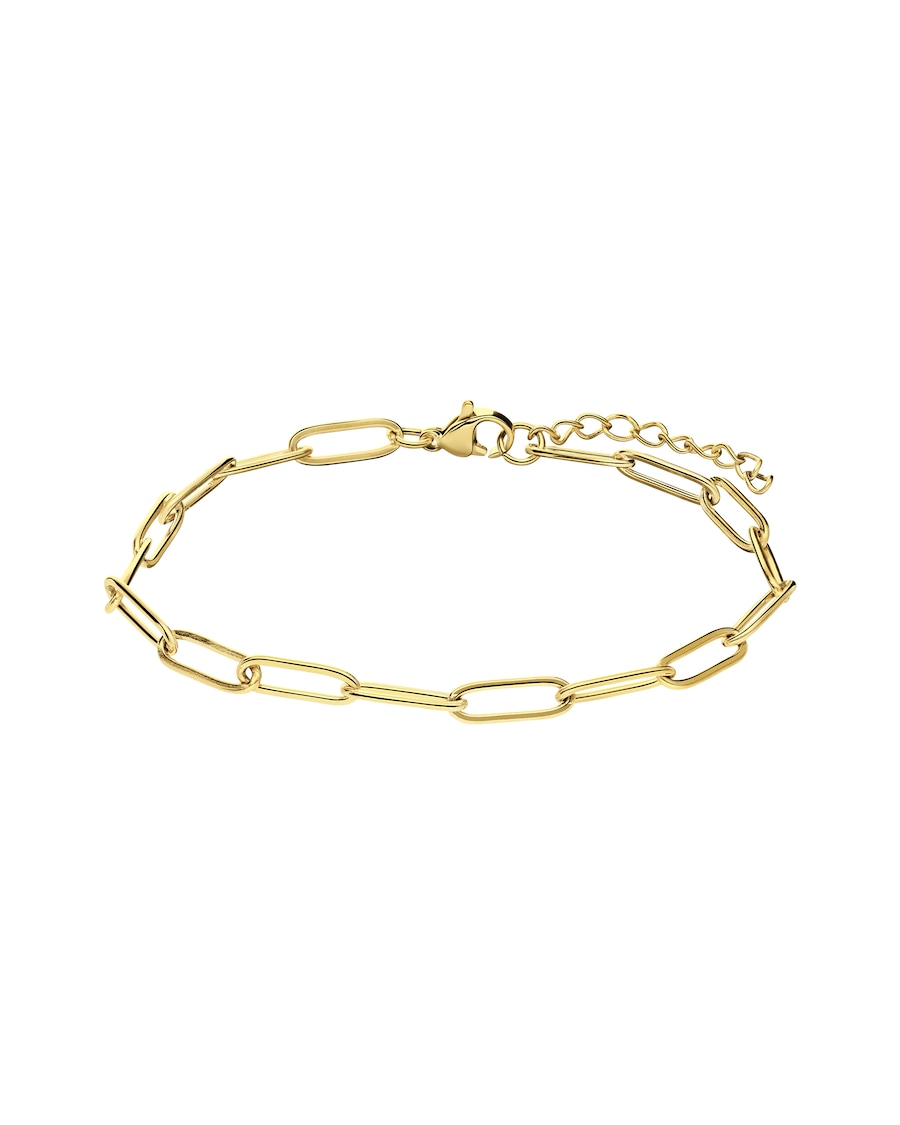 Lucardi Armband Stahl Gold - 22.0 Damen