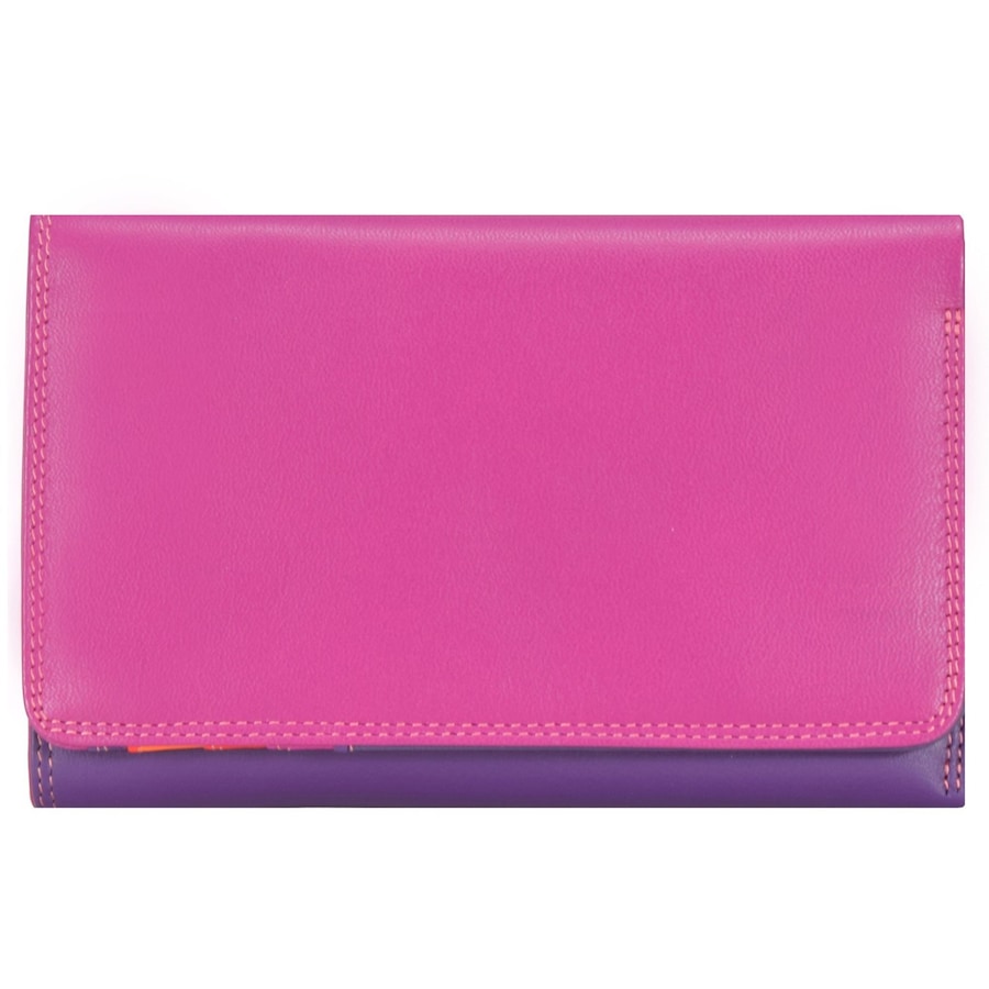 Mywalit Medium Tri-fold Geldbörse I Leder 14 cm sangria multi Pink Damen