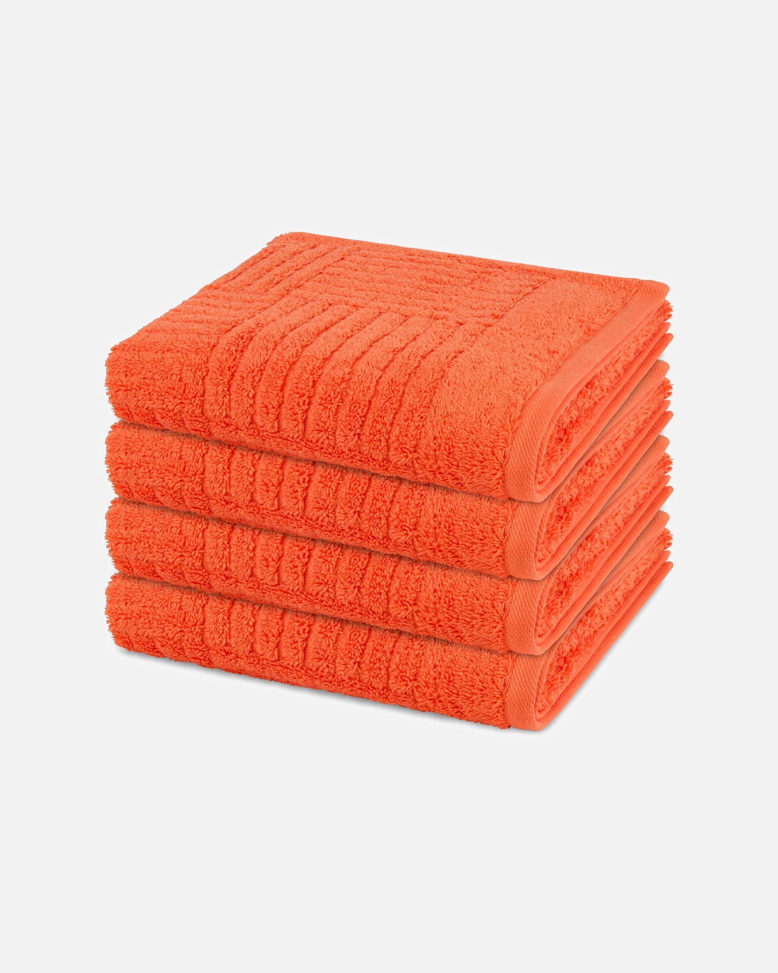 Handtuch für Unisex ROSS Handtuch-Set Carre (4er Set) Orange