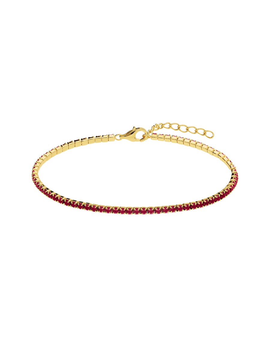 Lucardi Armband 925 Silber - Gelbgold legiert Damen