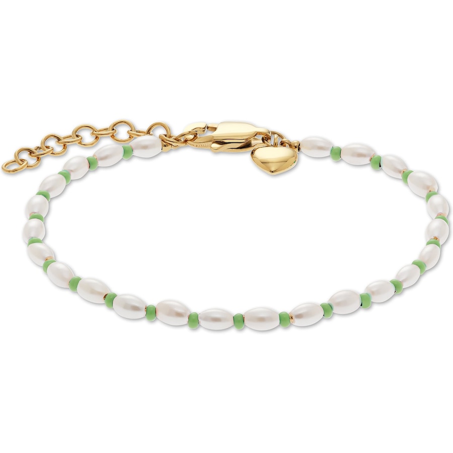 Guido Maria Kretschmer Armband Edelstahl, Perle Damen