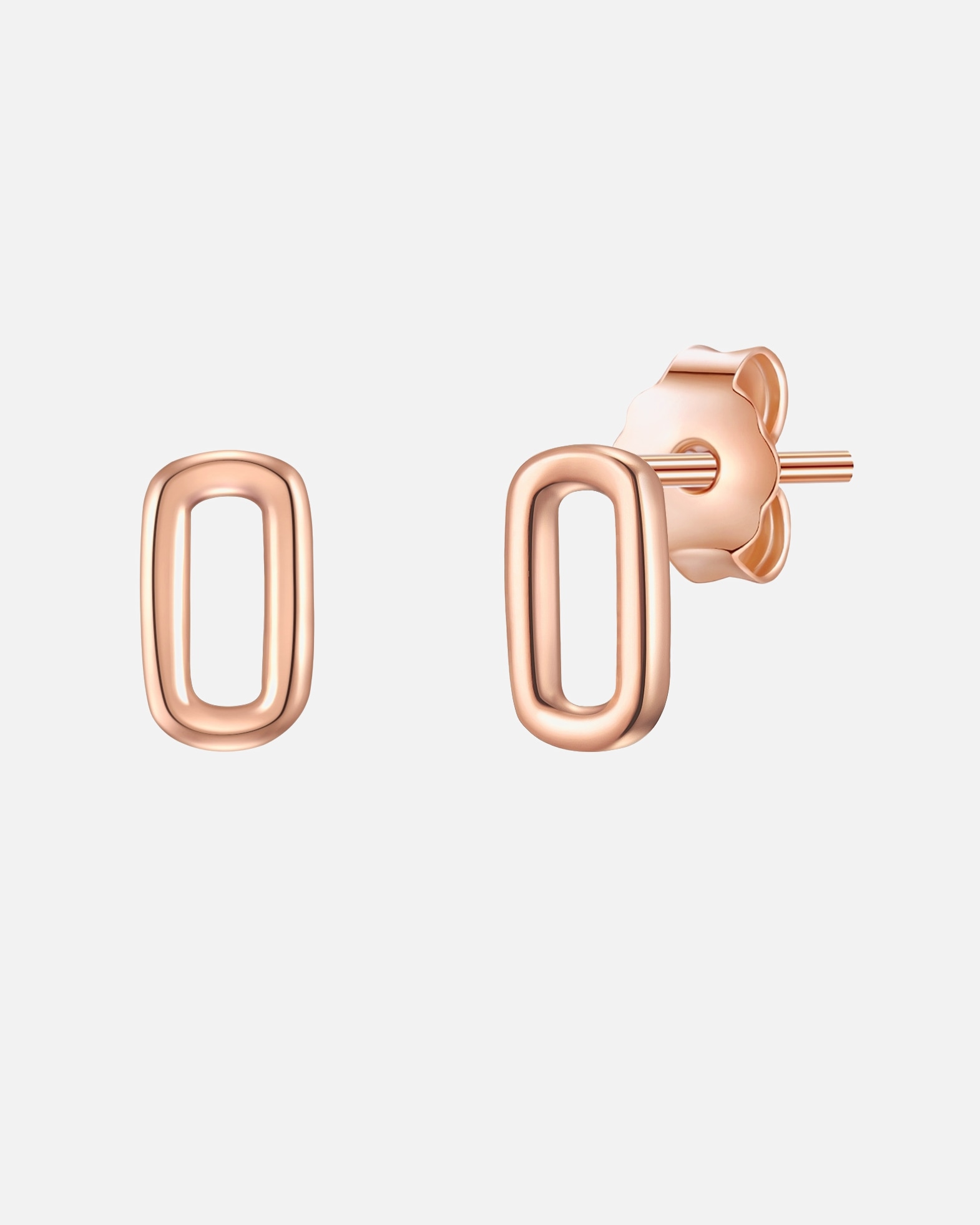 Ohrringe für Weiblich Glanzstücke München Ohrstecker Sterling Silber in Roségold 6,2 mm
