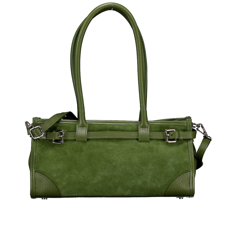 Hausfelder Manufaktur Shopper Velours Oliv Damen