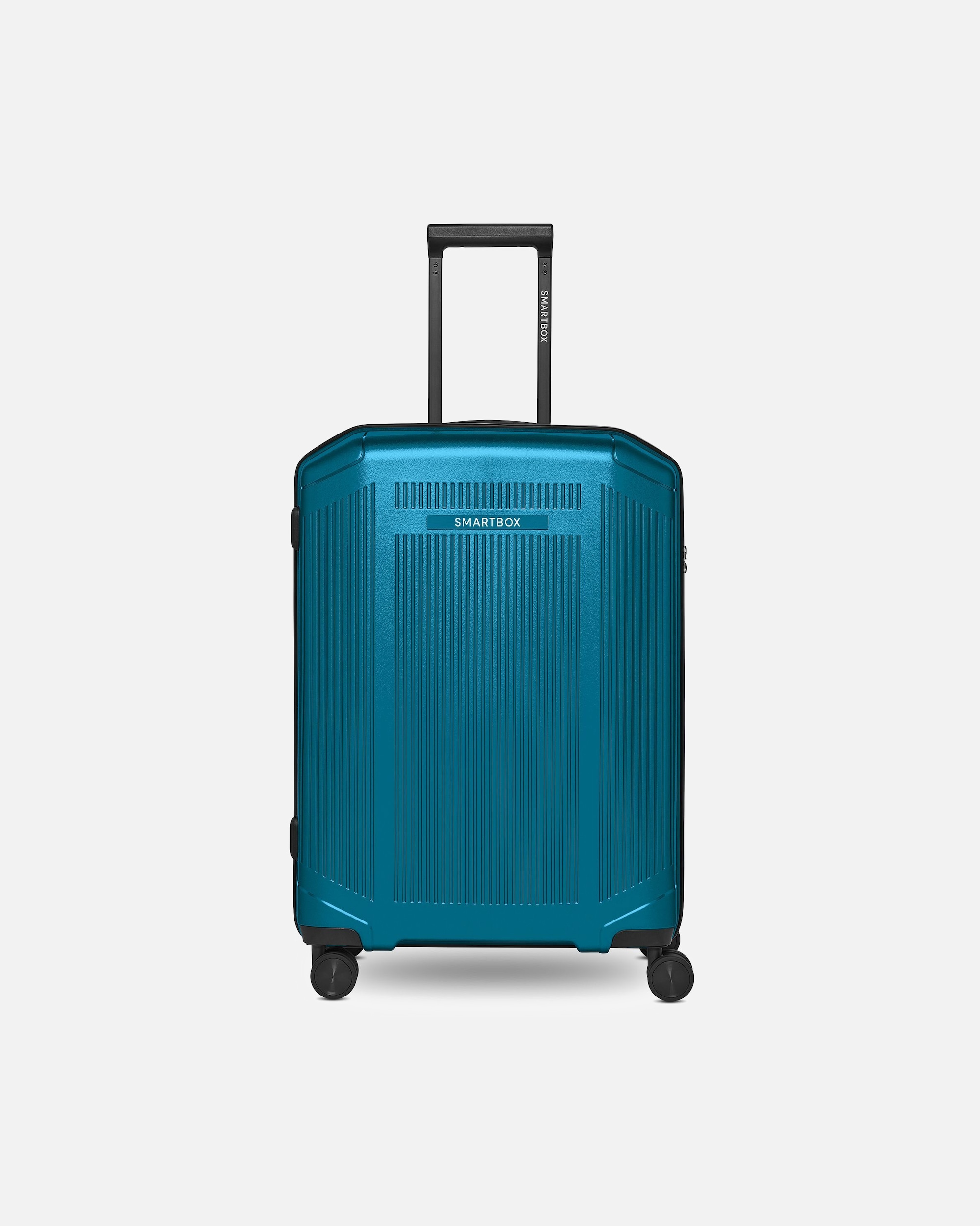 Koffer für Männlich Smartbox Default Brand Line Edition 02 4 Rollen Trolley M 66 cm ocean blue metallic