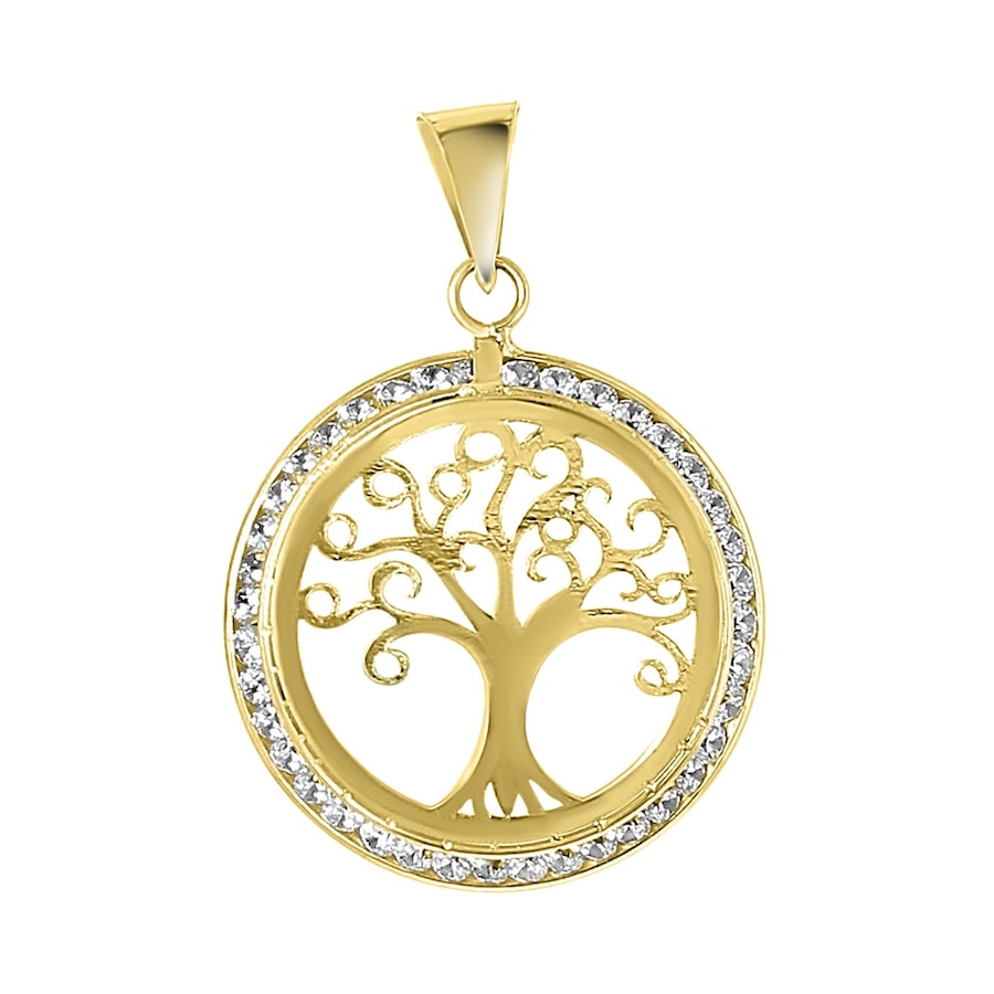 Lucardi Anhänger 585 Gold - goldfarbig Damen