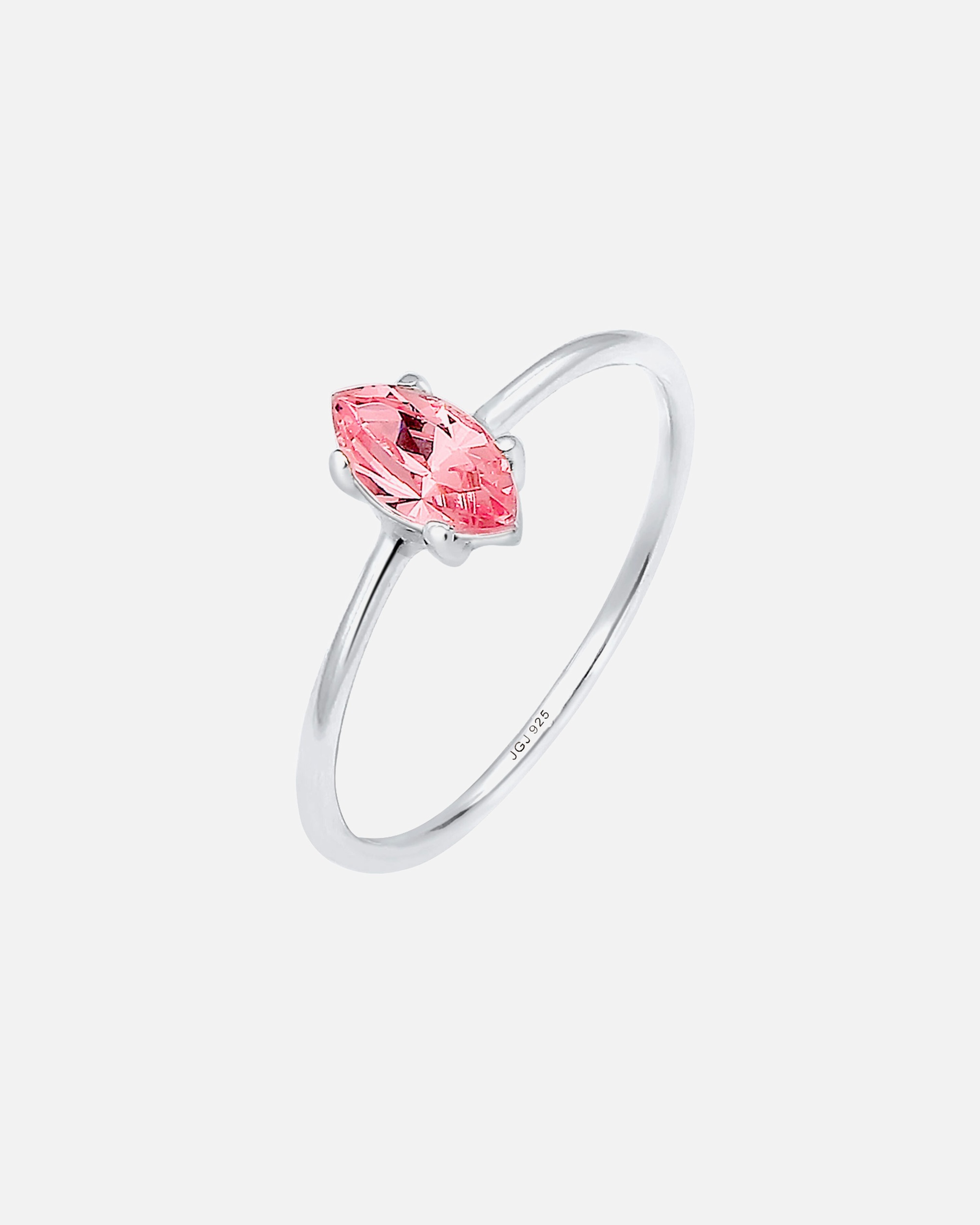 Ring für Weiblich Elli Verlobung Marquise Zirkonia Stein 925 Silber 52