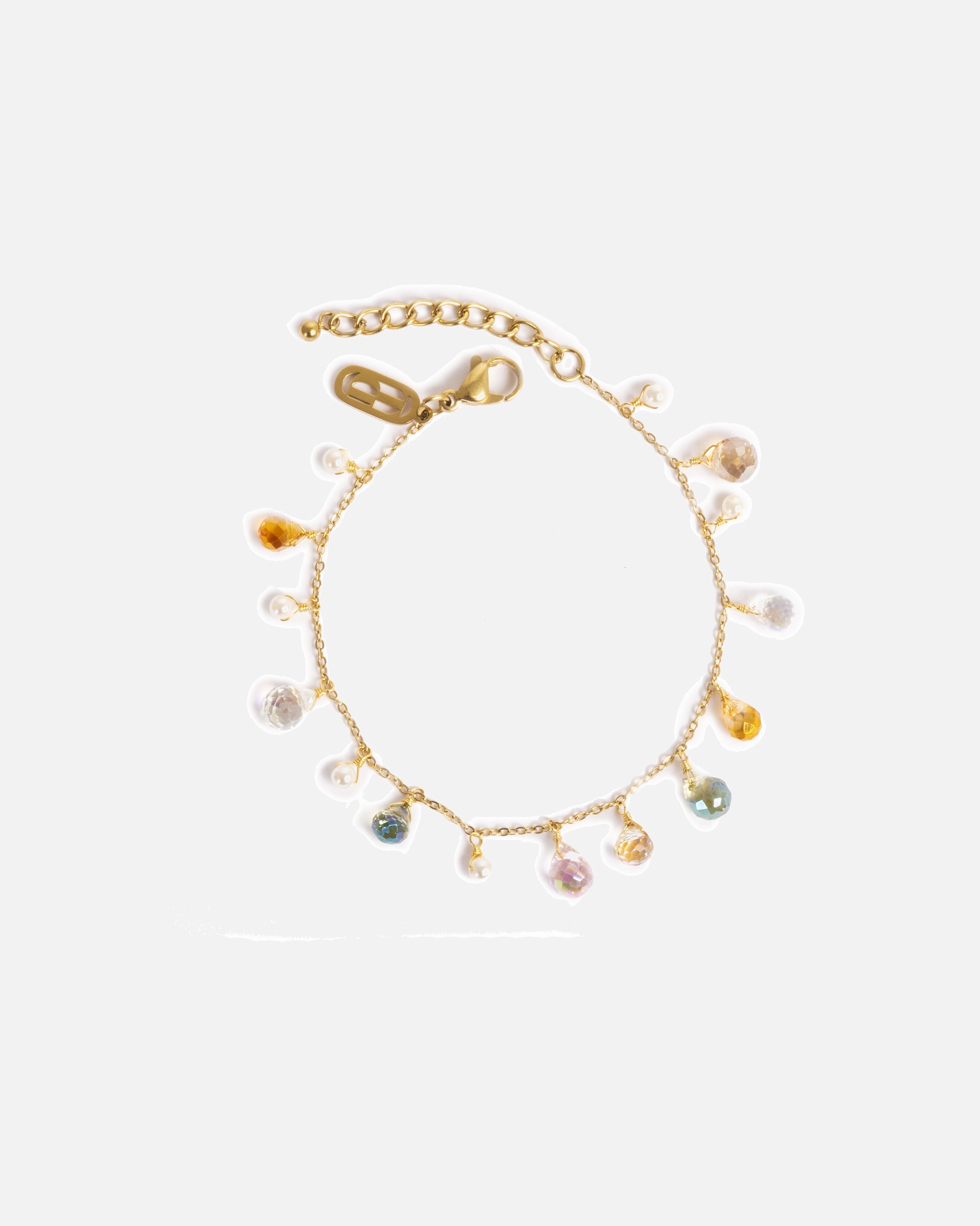 Armband für Weiblich A&C Oslo – Nordic Design Jewellery Default Brand Line Armband 'Tone Damli - Highlights - Pastels' gold