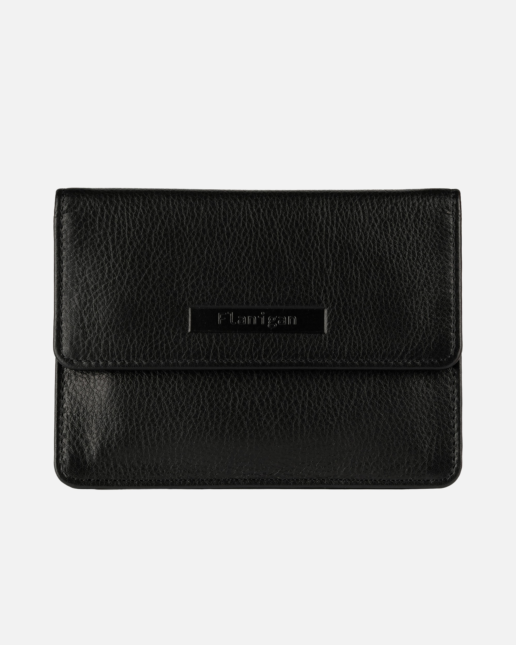 Portemonnaie für Unisex Flanigan Brustbeutel Alba 024 mit RFID-Schutz Schwarz