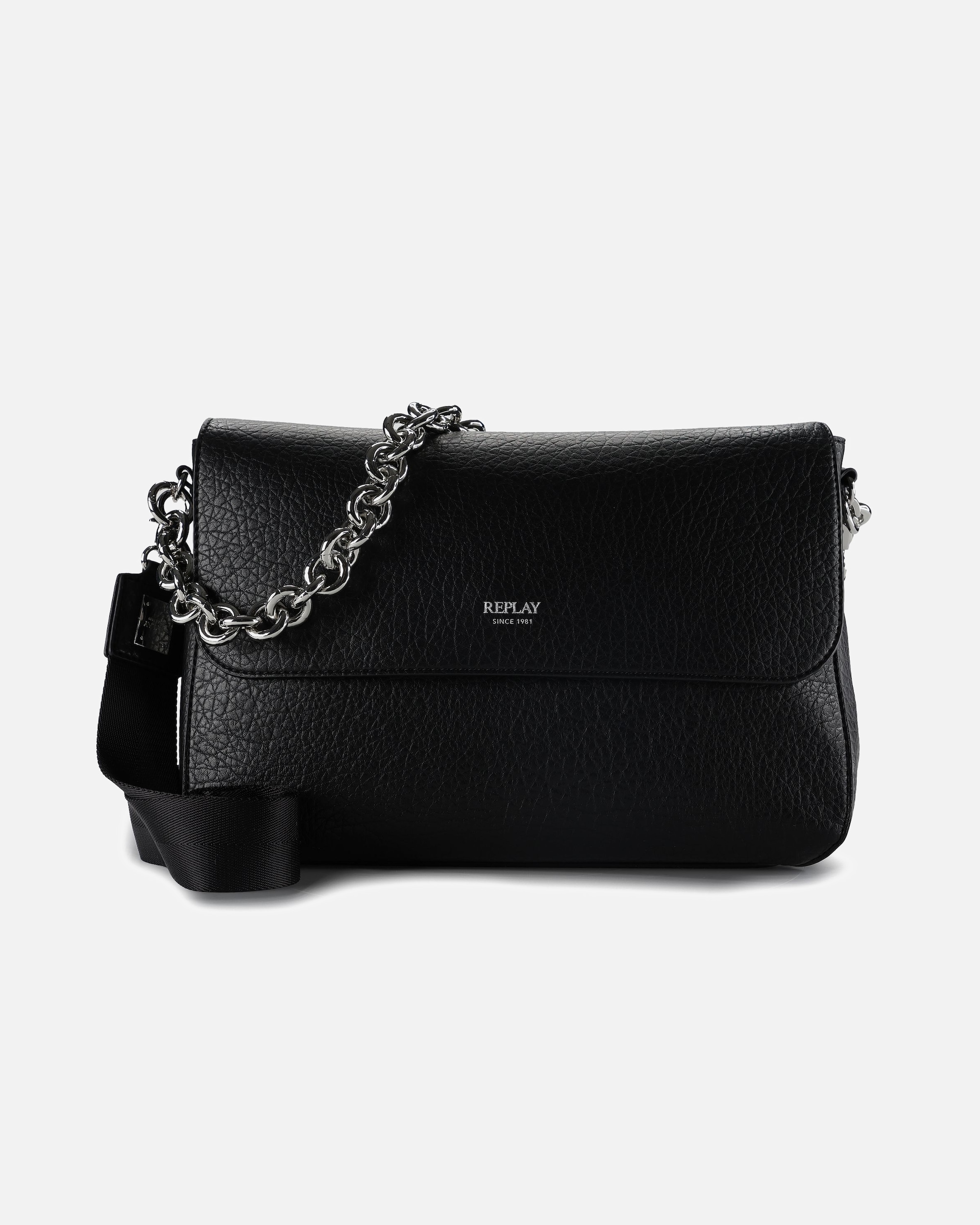 Clutch für Weiblich Replay Henkeltasche black