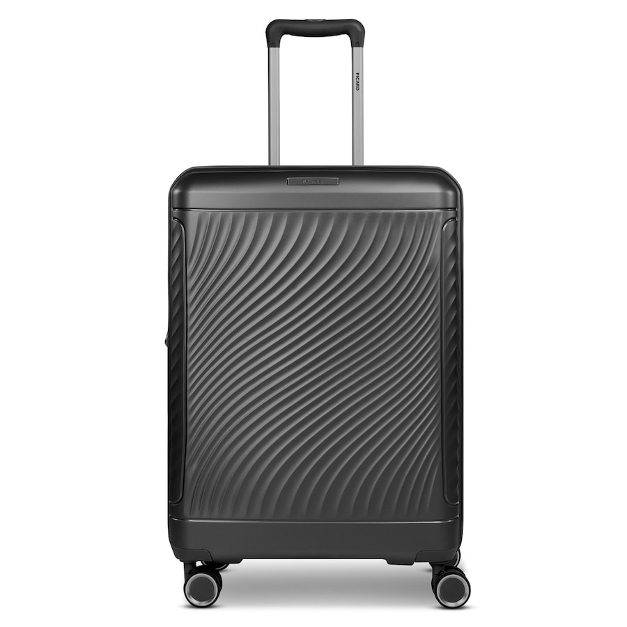 Picard Vienna 4 Rollen Trolley M 65 cm mit Dehnfalte black Schwarz Herren