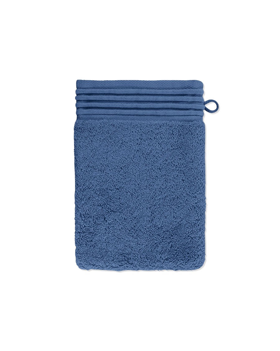 Möve Waschhandschuh Loft china blue