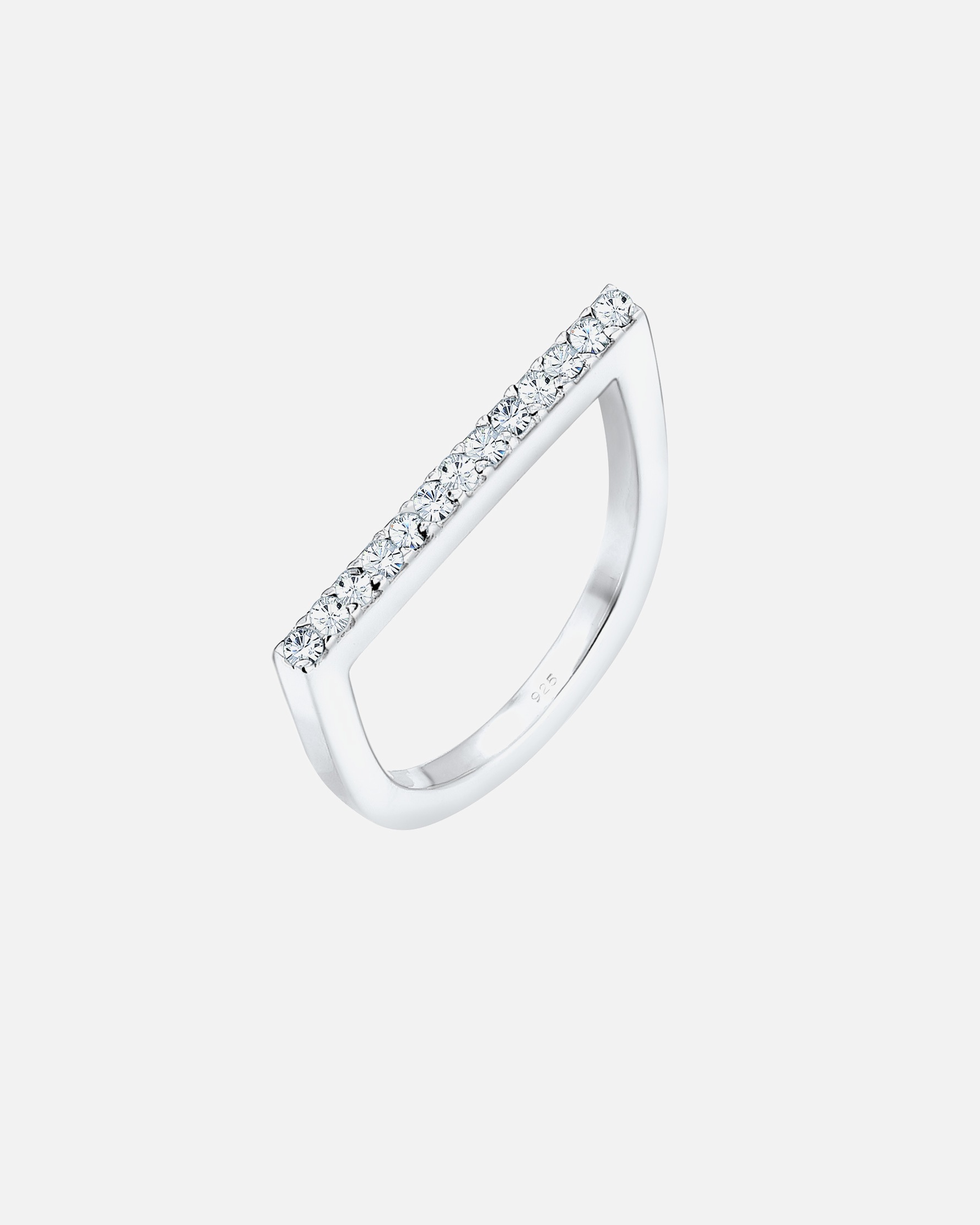 Ring für Weiblich Elli Stacking Geo 925 Silber, mit Kristallen von Swarovski® 54