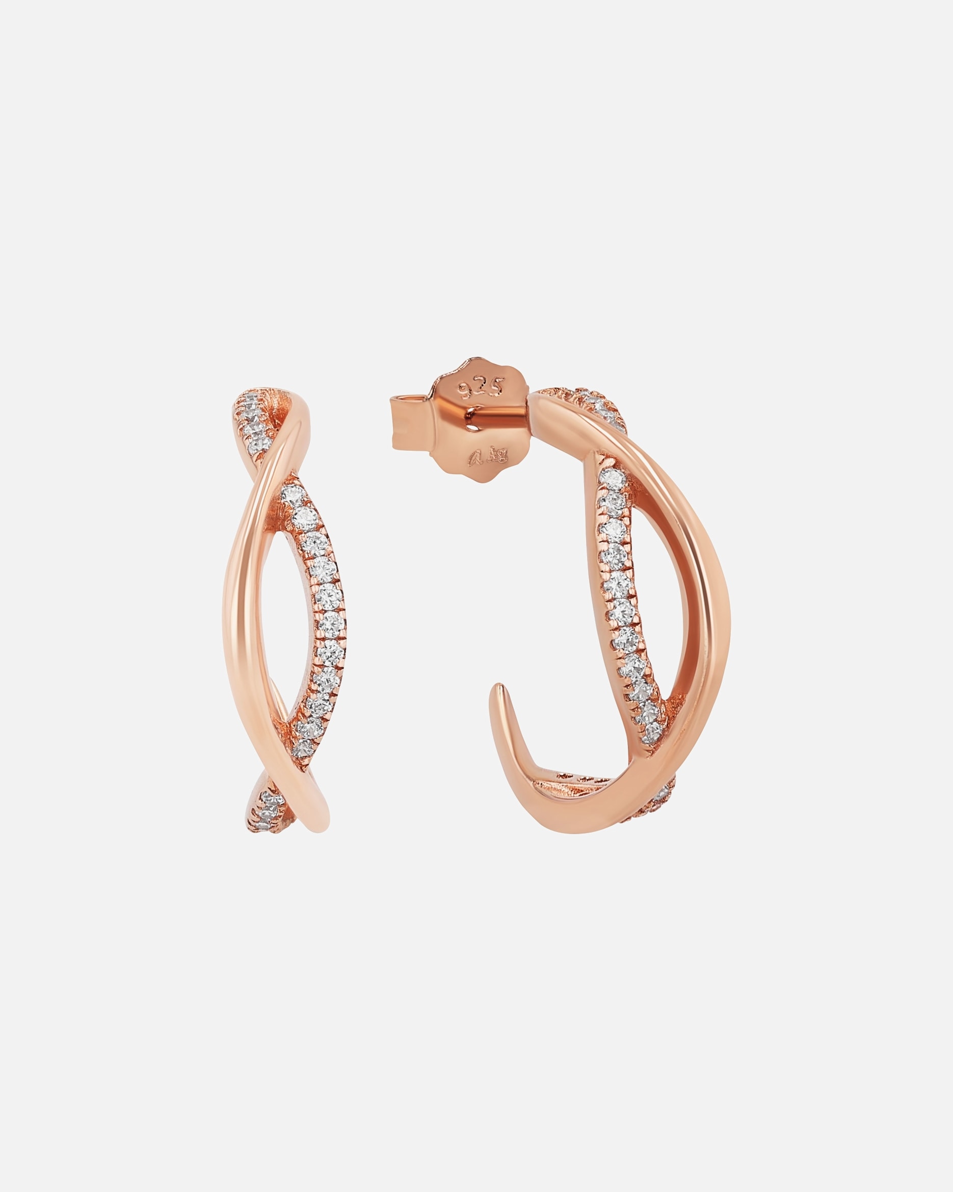 Creolen für Weiblich amor Creolen Roségold