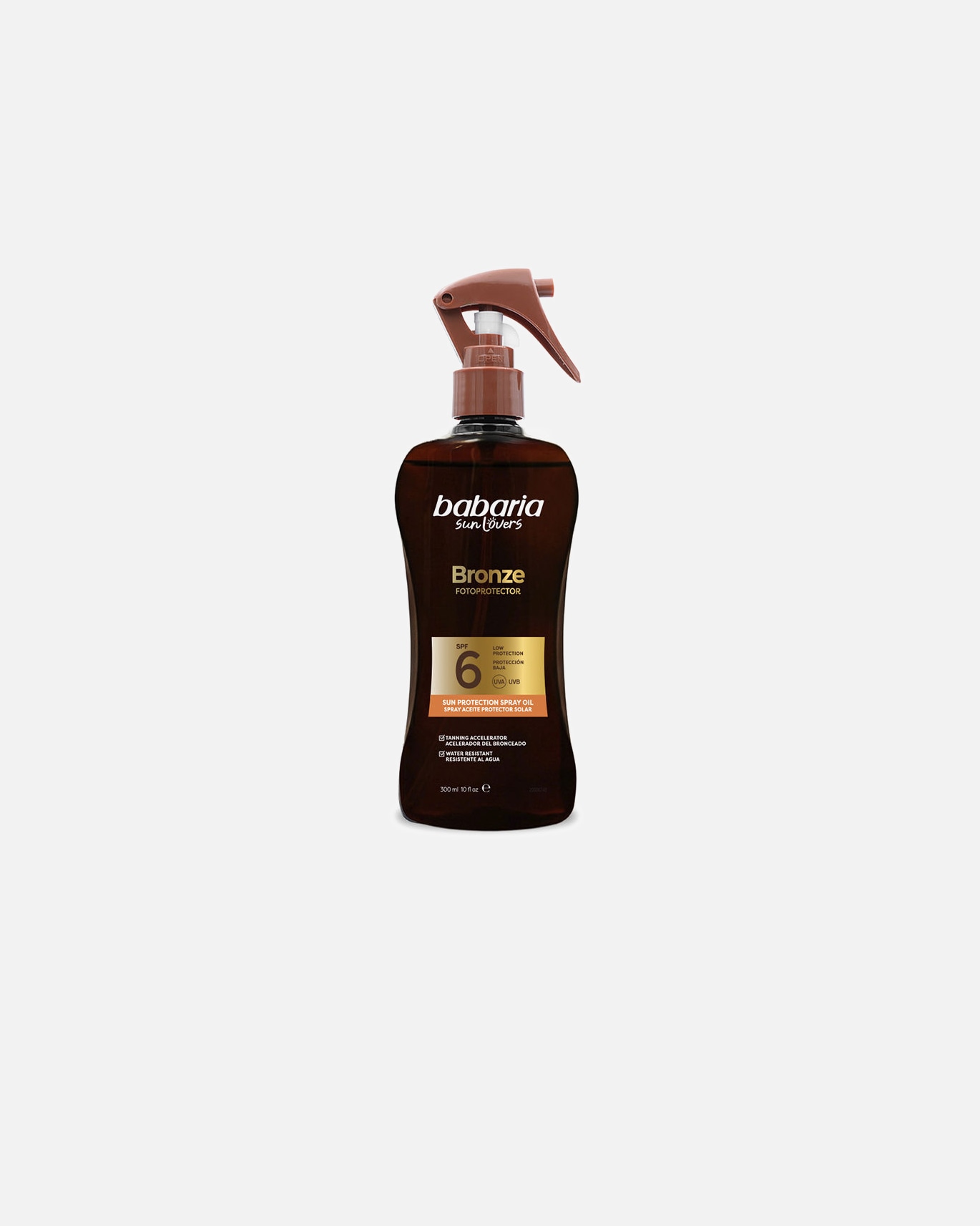 Selbstbräuner für Unisex Babaria SUN LOVERS BRONZE Sonnenschutzölspray LSF 6 300 ml