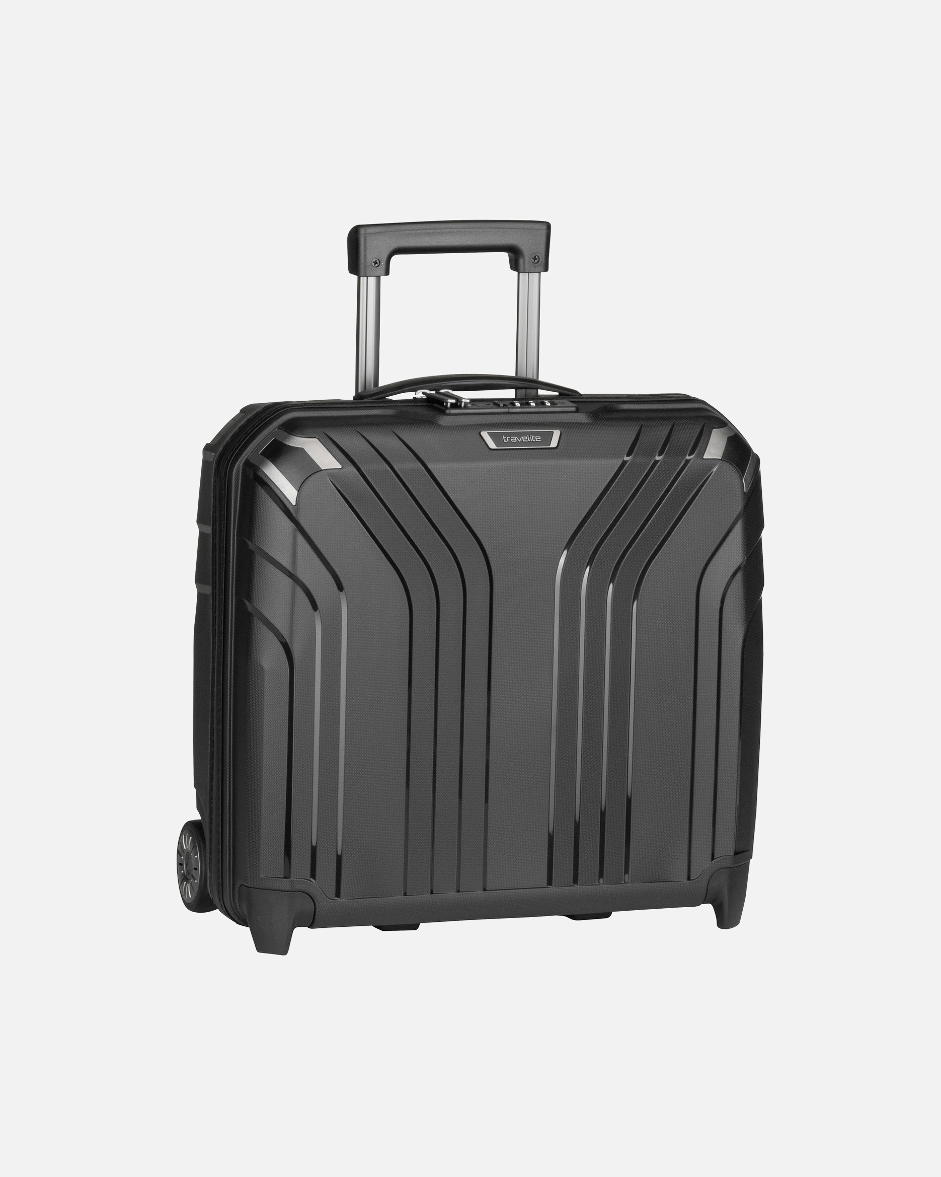 Handgepäckkoffer für Unisex Travelite Pilotenkoffer Elvaa Businesswheeler Schwarz