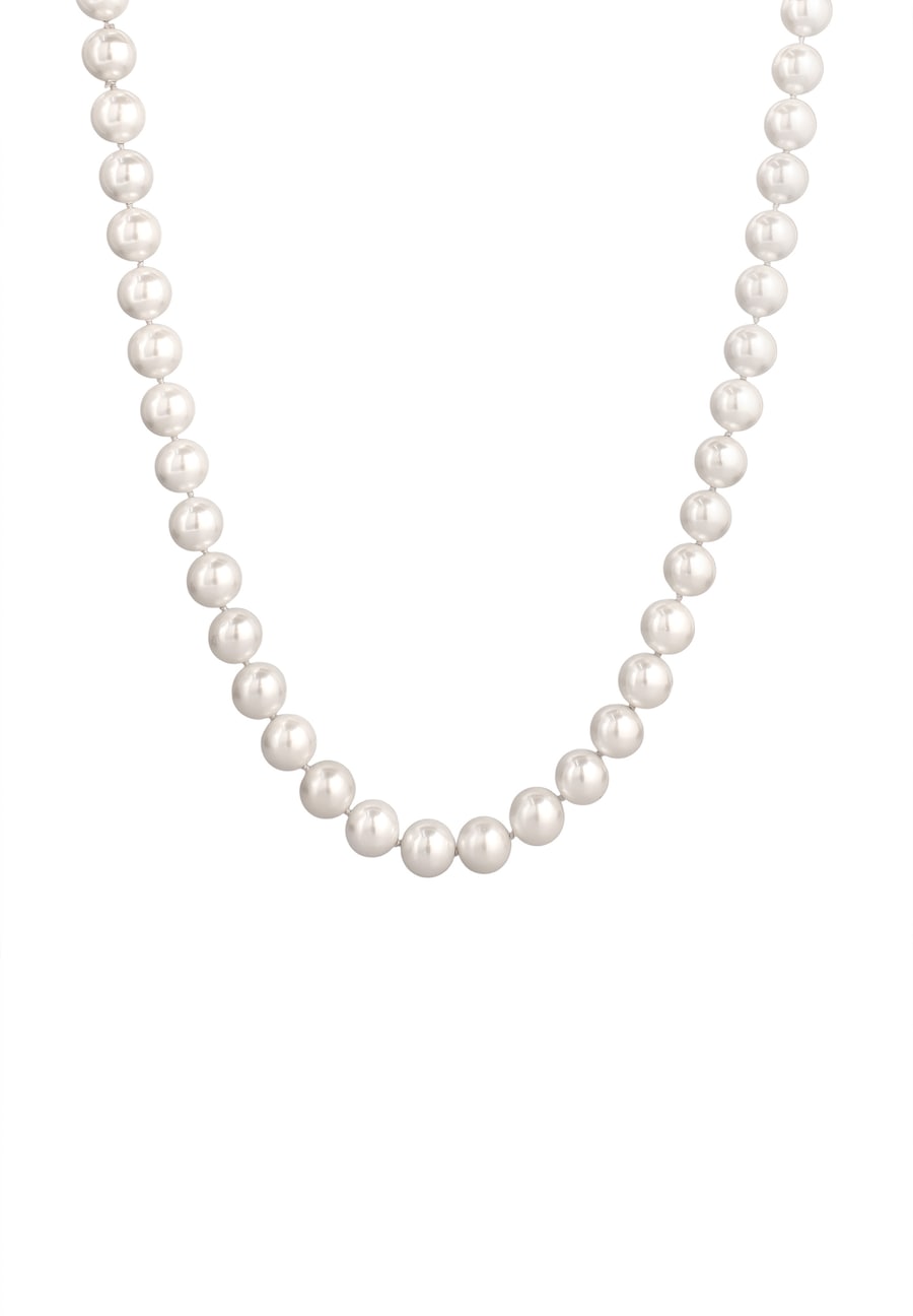 Elli PREMIUM Lang mit Muschelperlen Weiß 80 Damen