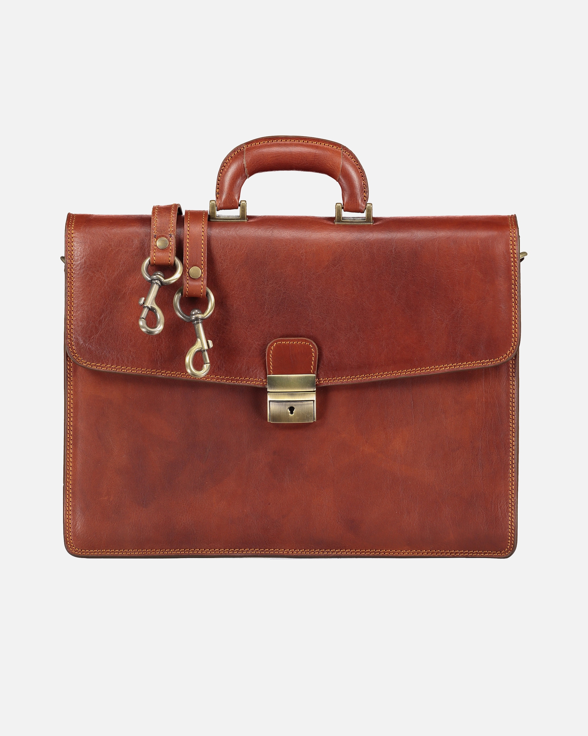 Laptoptasche für Unisex Hausfelder Manufaktur Aktentasche Braun