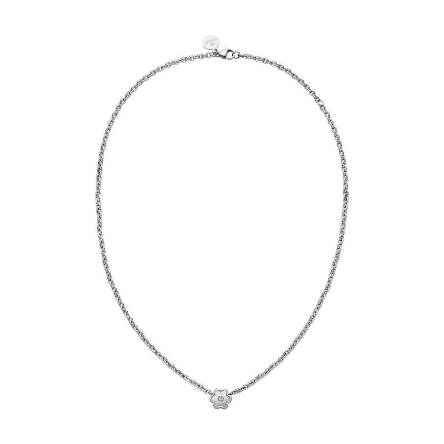 Purelei Flourish Kette 100% Edelstahl Silber Grau Damen
