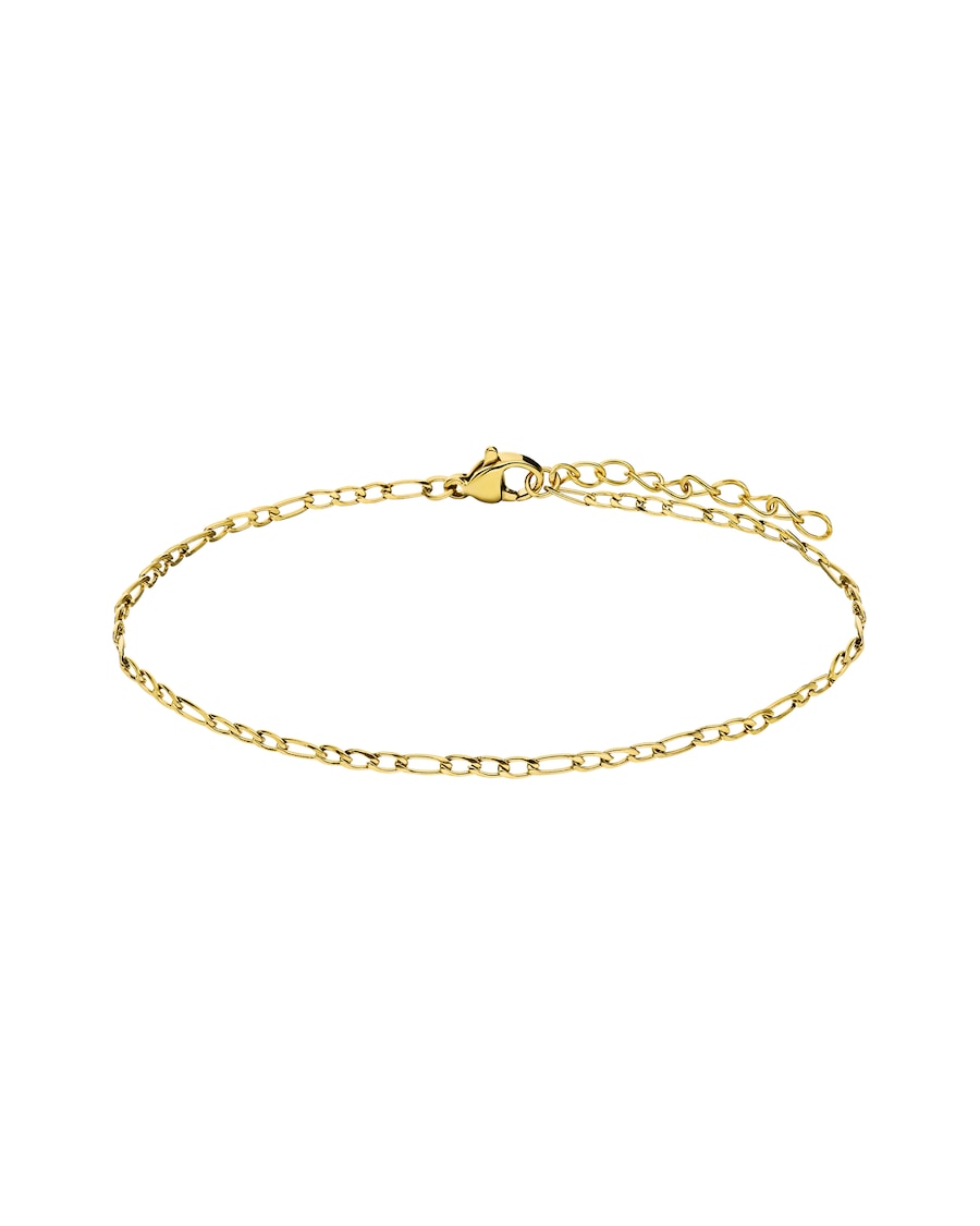 Lucardi Armband Stahl Gold - 19.0