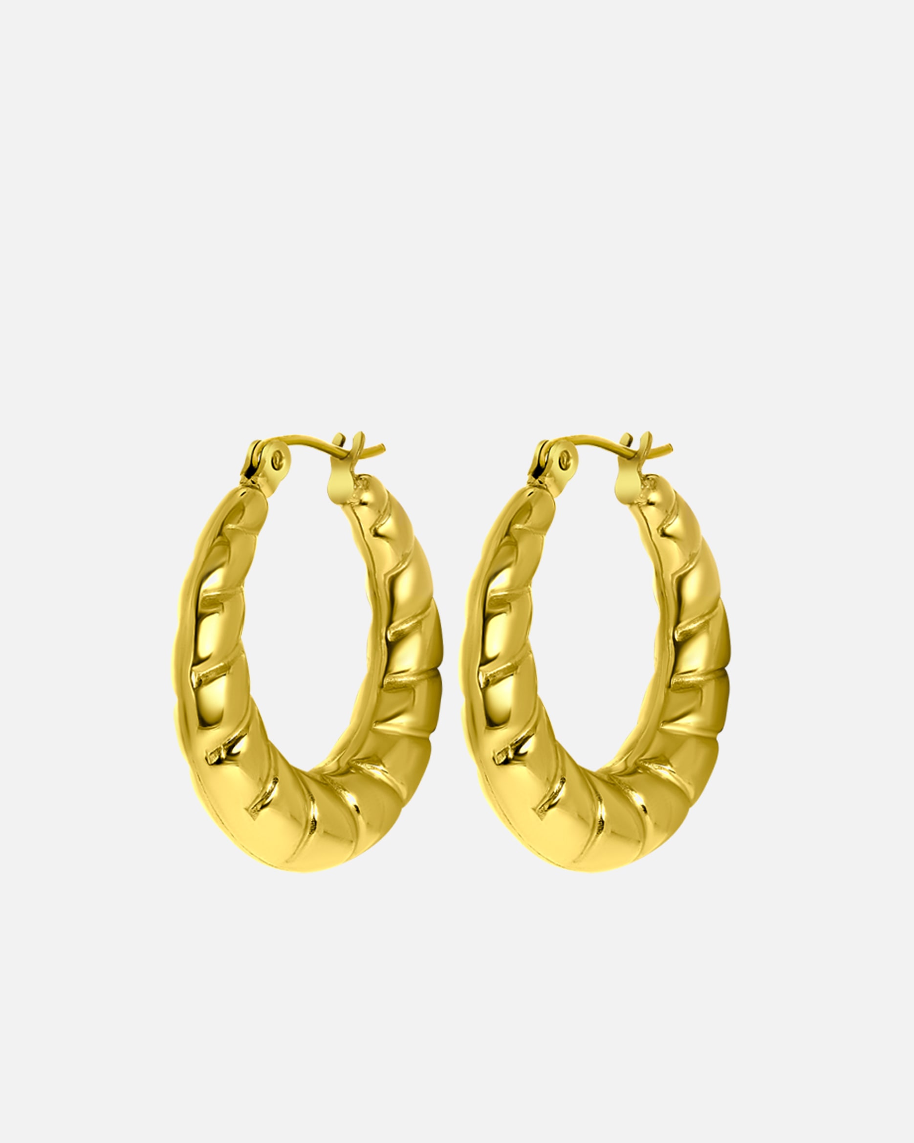 Ohrringe für Weiblich Lucardi Ohrringe Stahl Gold