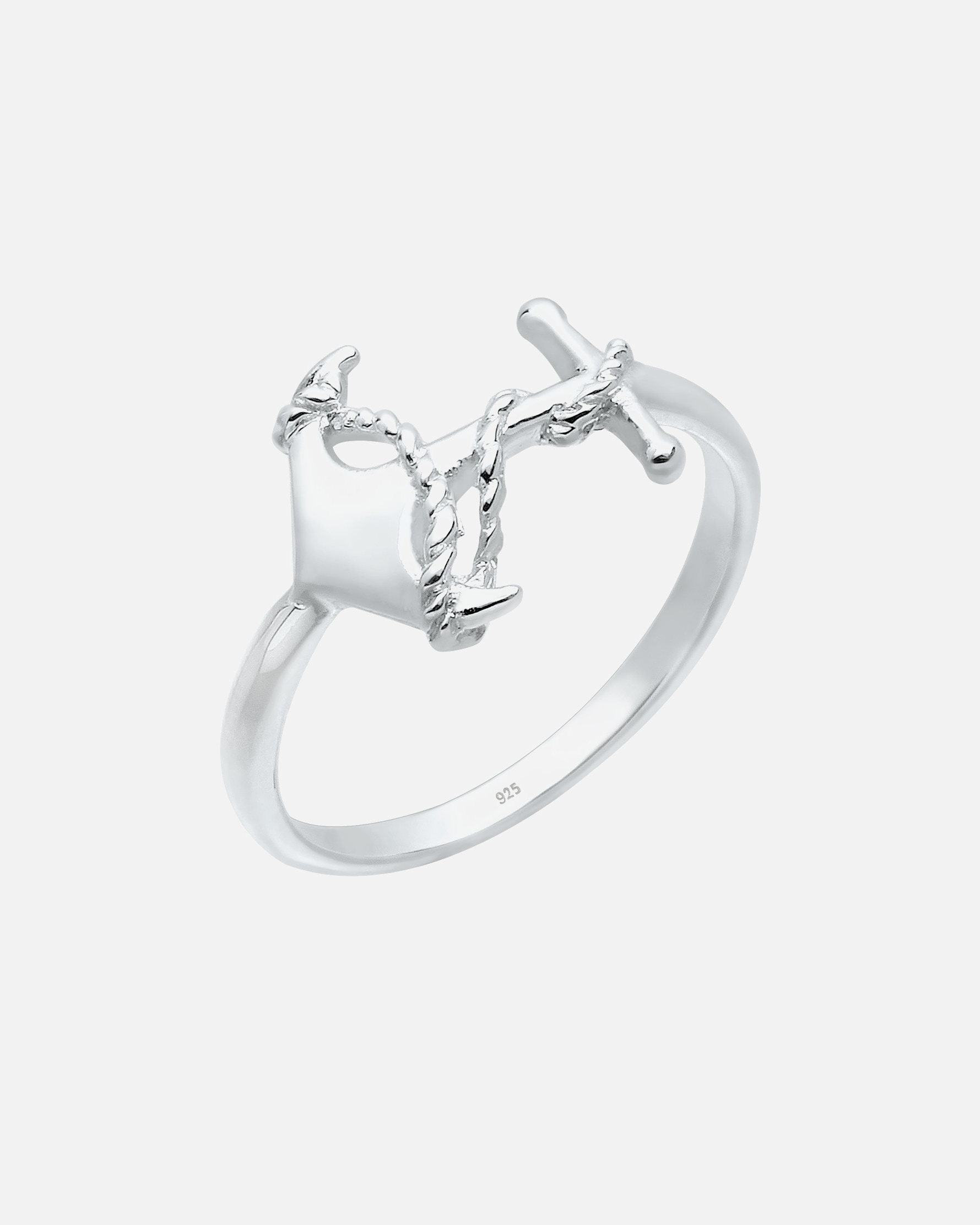 Ring für Weiblich Elli Anker Symbol Maritim 925 Sterling Silber 56