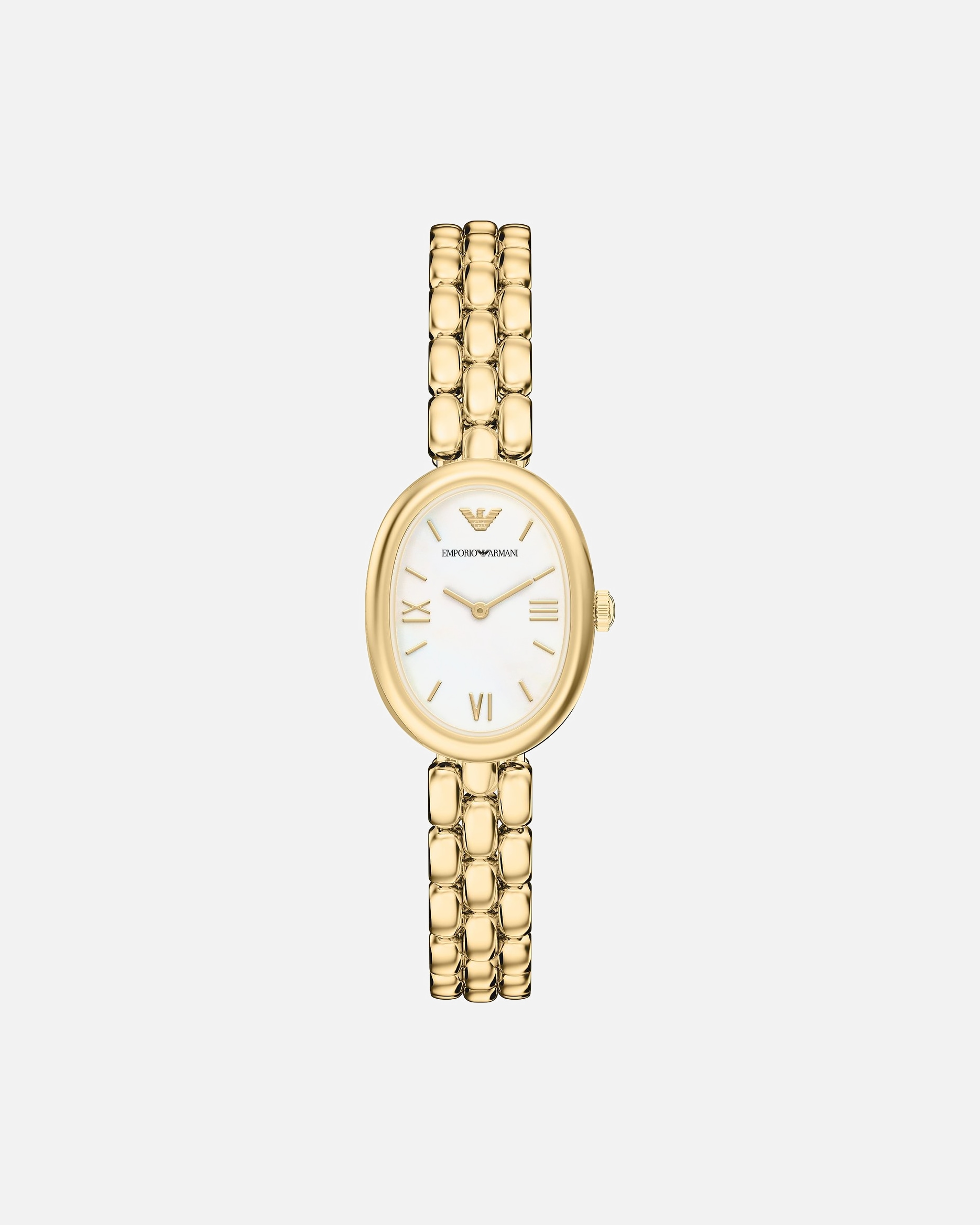 Uhr für Weiblich Emporio Armani Damenuhr Edelstahl gold