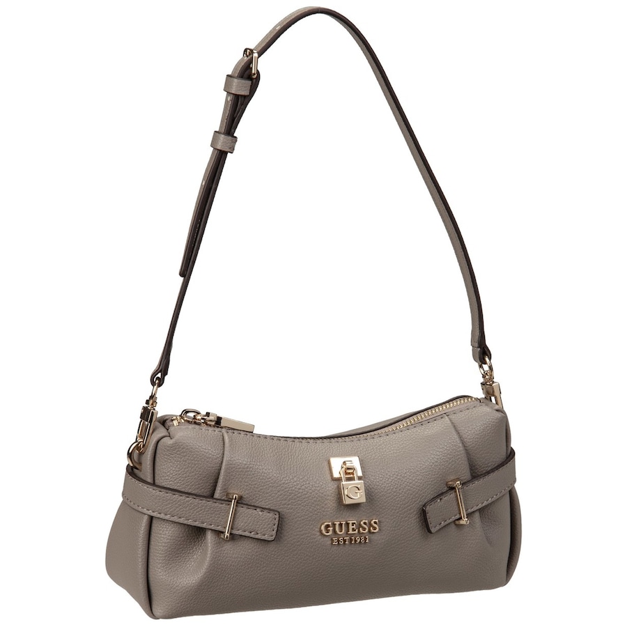 Guess Handtasche Yesba Mini Top Zip Dark Taupe Grau Damen
