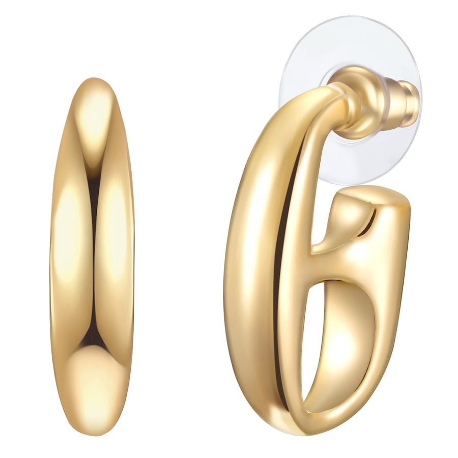 Lulu & Jane Ohrhänger aus Metall in Gelbgold 23,0 mm Damen