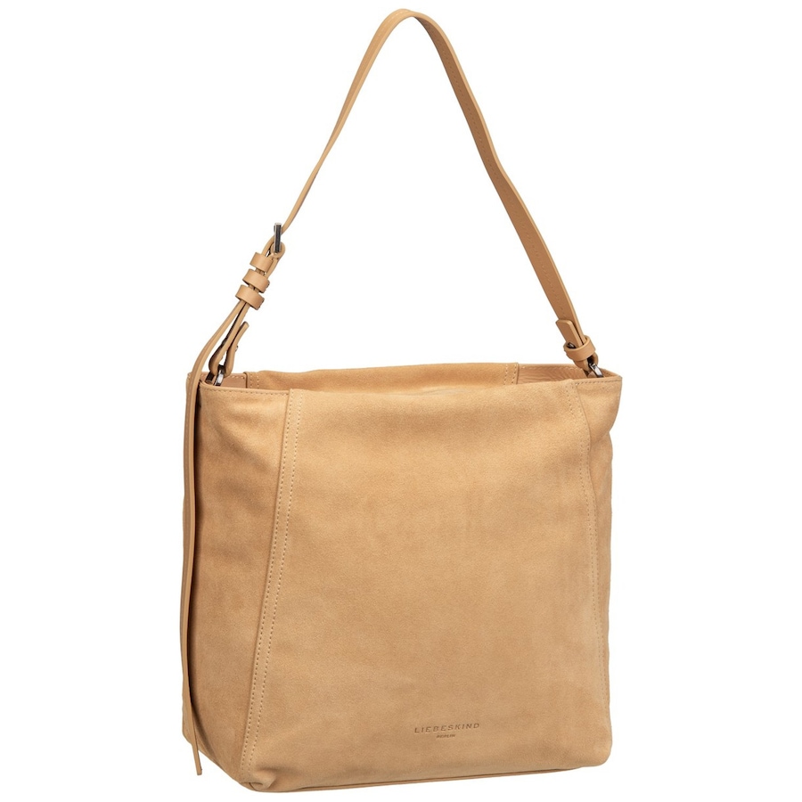 Liebeskind Handtasche Chudy Hobo M Hydro Suede Light Tan Nude Damen