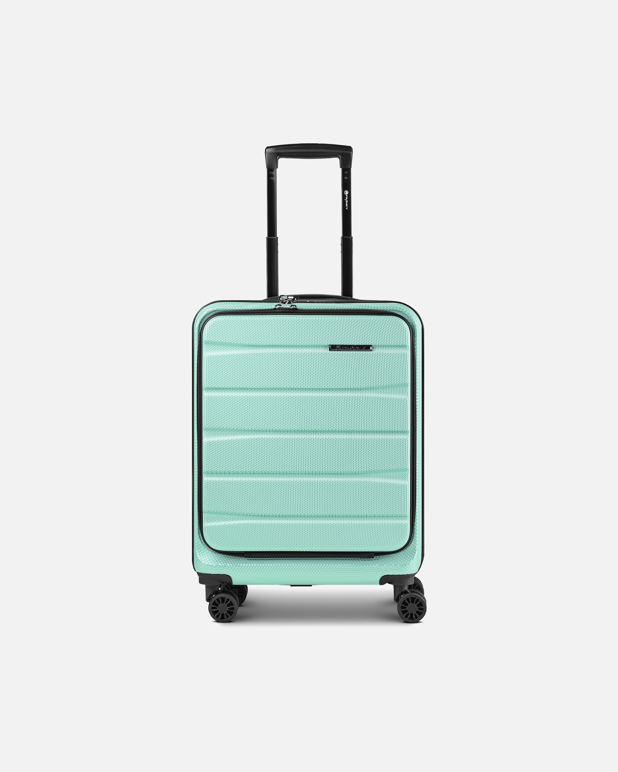 Handgepäckkoffer für Männlich Franky Munich 4.0 4 Rollen Kabinentrolley 55 cm Laptopfach mit Dehnfalte mint shiny