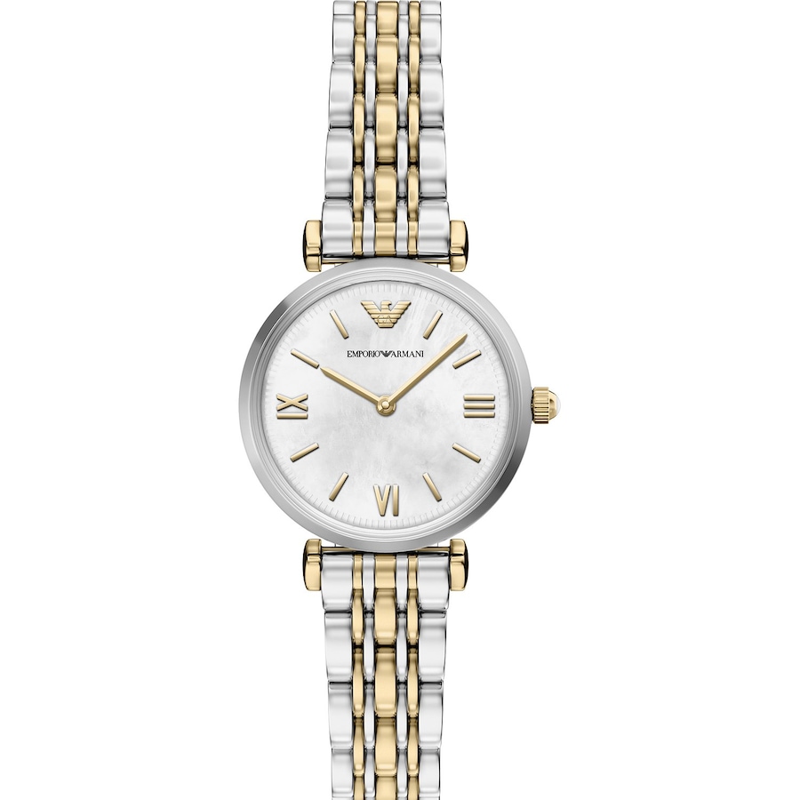 Emporio Armani Damenuhr Edelstahl bicolor Damen