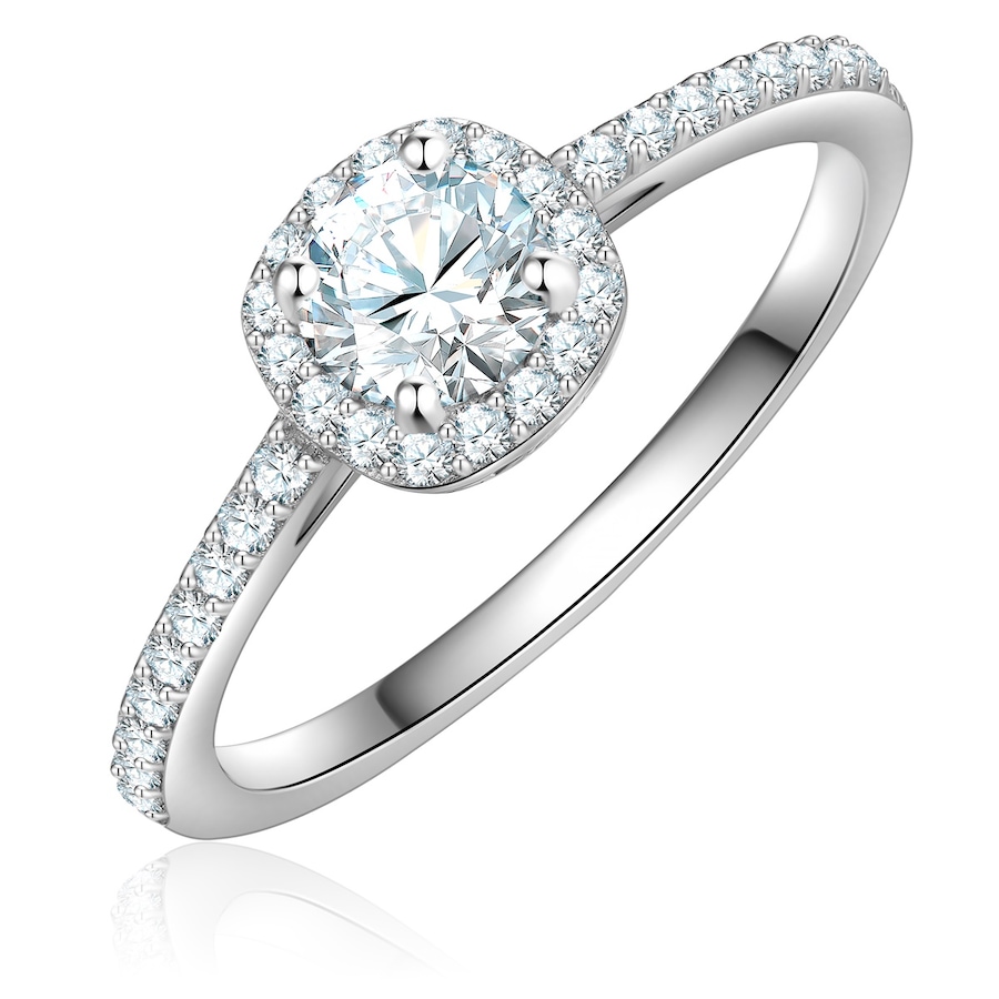 Trilani Ring aus Sterling Silber in silber mit Zirkonia 56 Damen