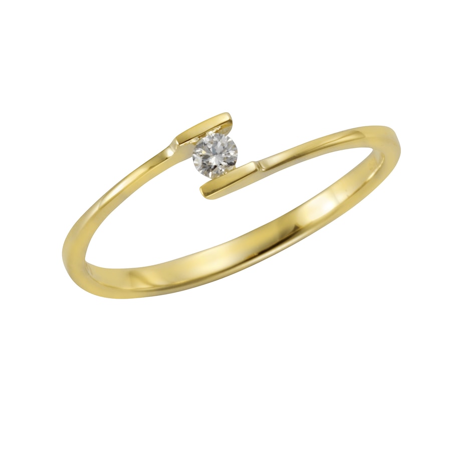 Orolino Ring 585/- Gold Brillant weiß 0,06ct. 058 (18,5) Damen