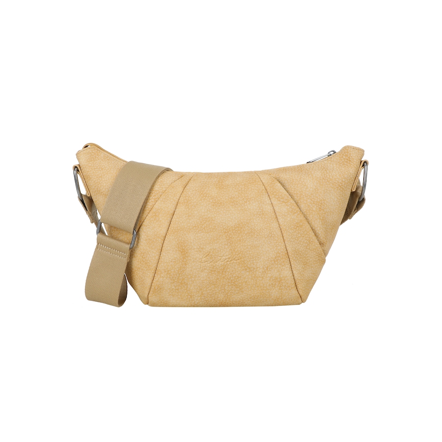 Fritzi aus Preußen Schultertasche Croissant Cross mit dekorativen Hardware-Schnallen braun Gold Damen