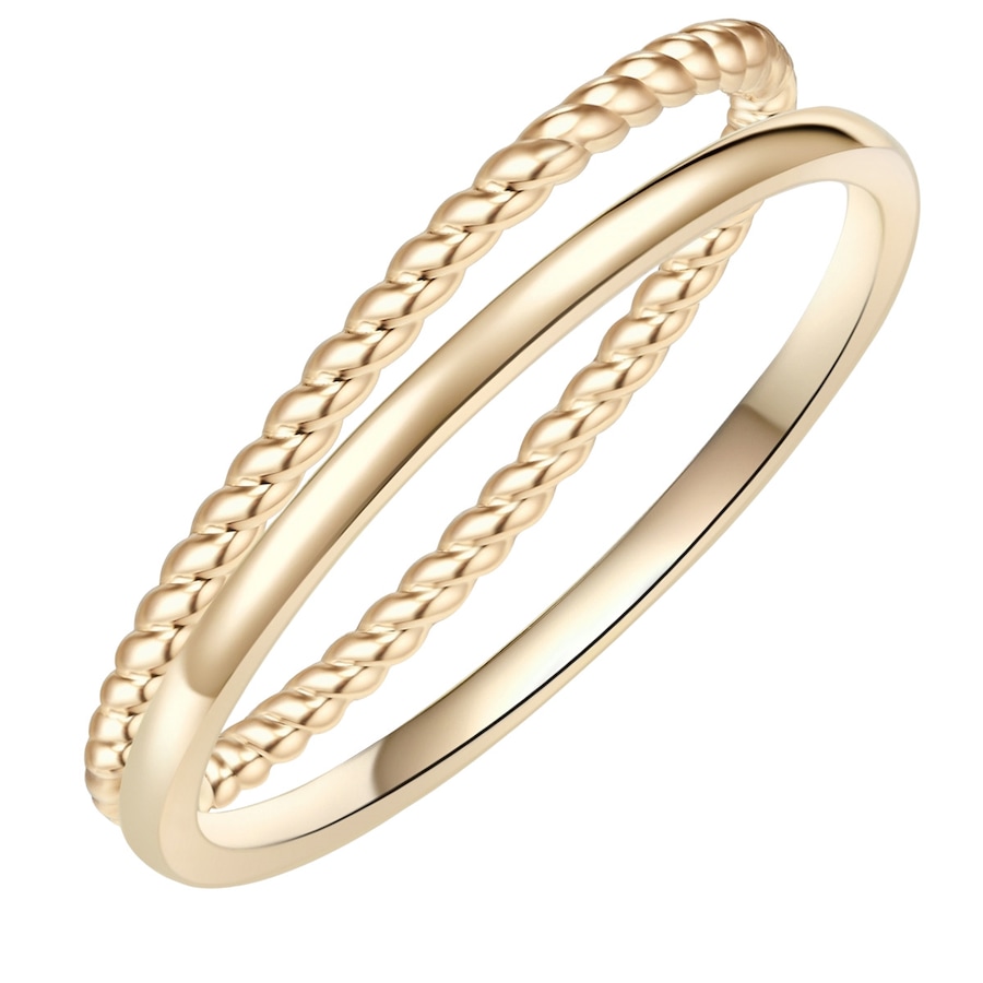 Lulu & Jane Ring Messing in Gelbgold 52 Damen