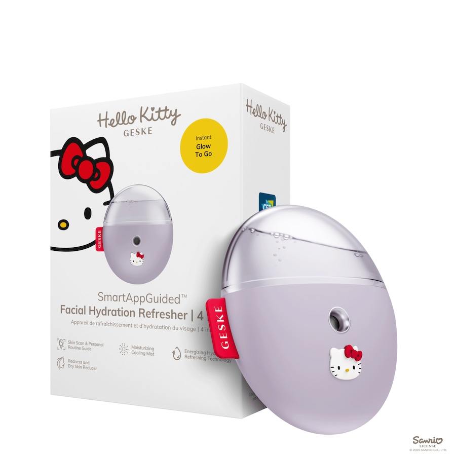 GESKE SmartAppGuided Facial Hydration Refresher | 4 in 1 Hello Kitty Purple