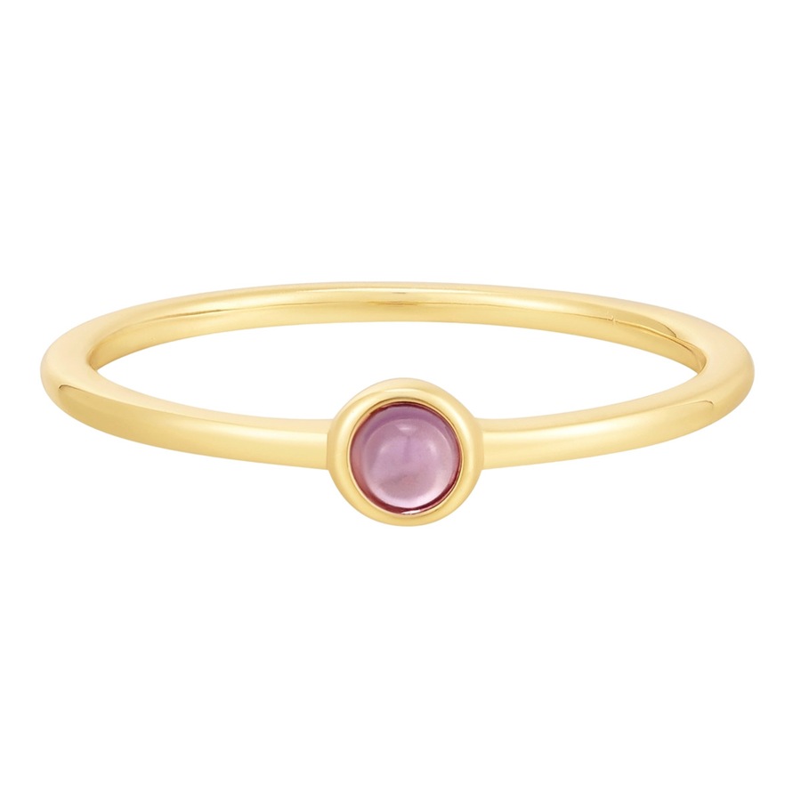 Glanzstücke München Ring aus Sterling Silber in Gelbgold mit Amethyst 60 Damen