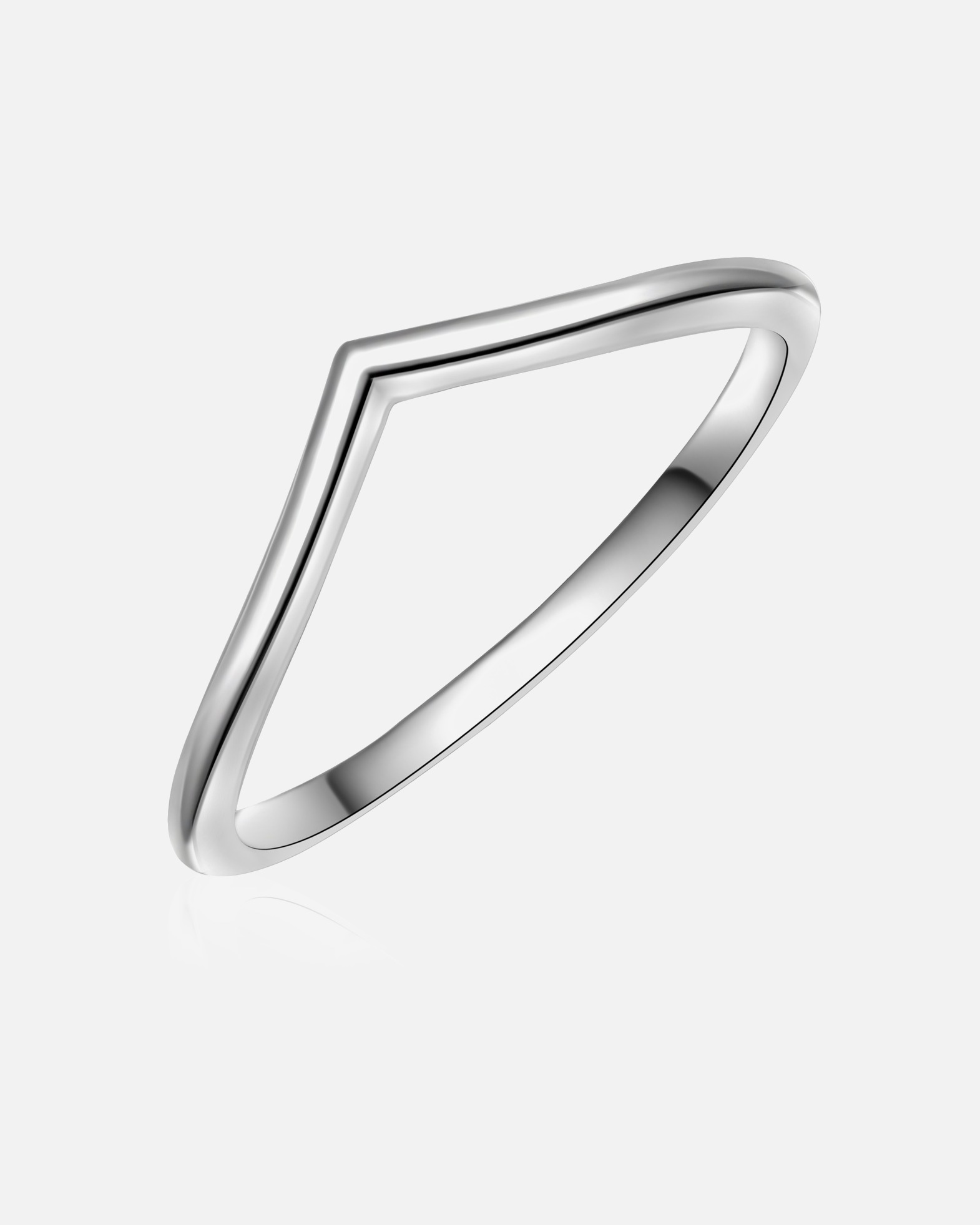 Ring für Weiblich Trilani Ring Herz aus Sterling Silber in silber 50