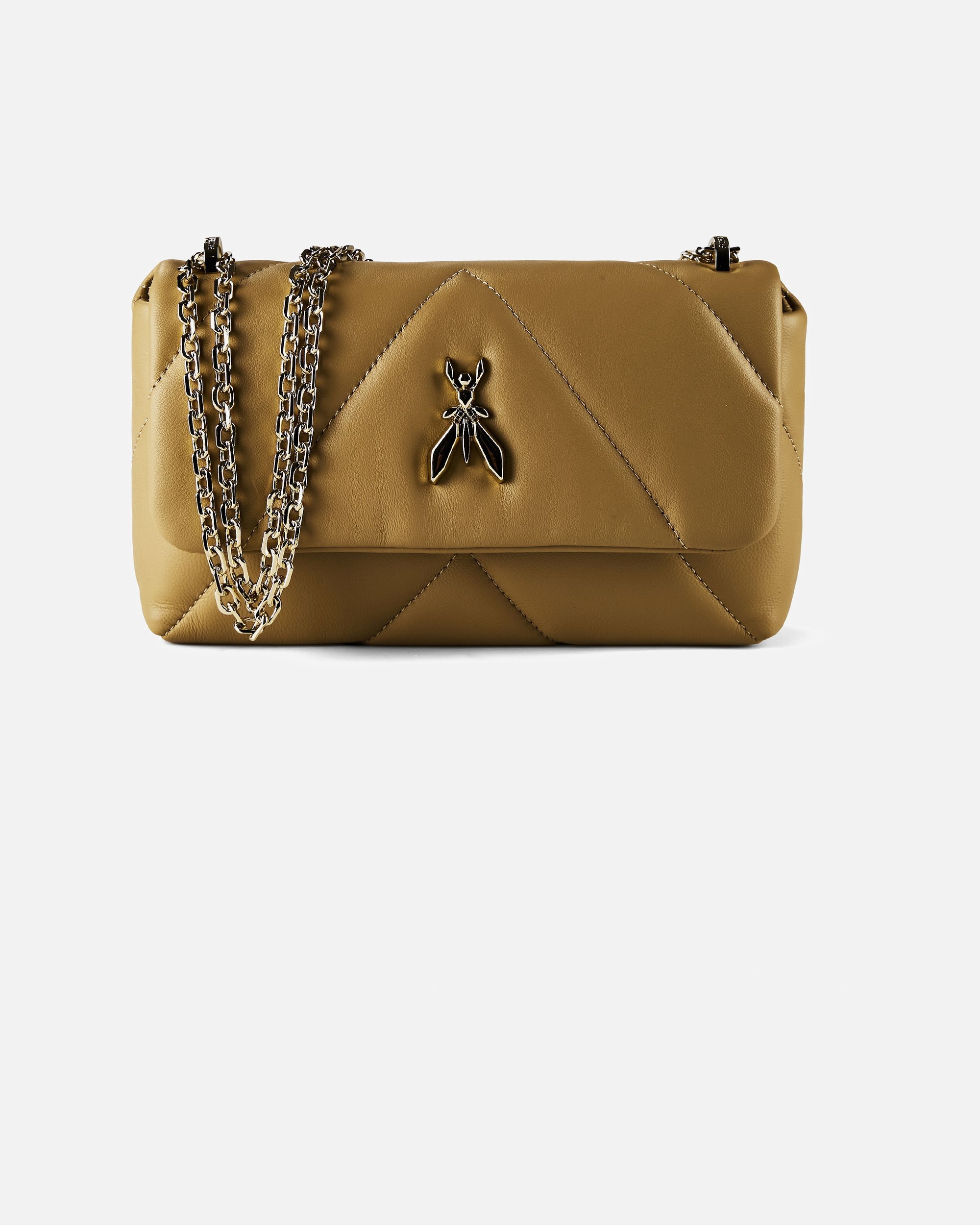 Umhängetasche für Weiblich Patrizia Pepe Fly Padded Umhängetasche sand beige