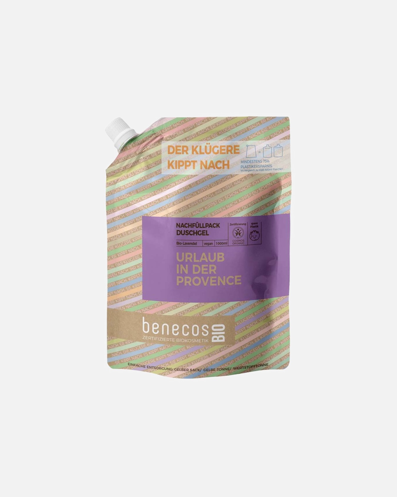 Duschgel für Unisex benecos Lavendel - Duschgel Refill 1 l