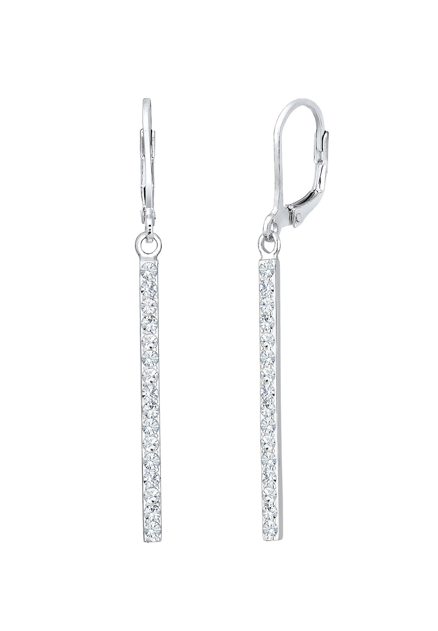 Elli Geo Stab Sparkling 925 Silber, mit Kristallen von Swarovski silberfarben Damen