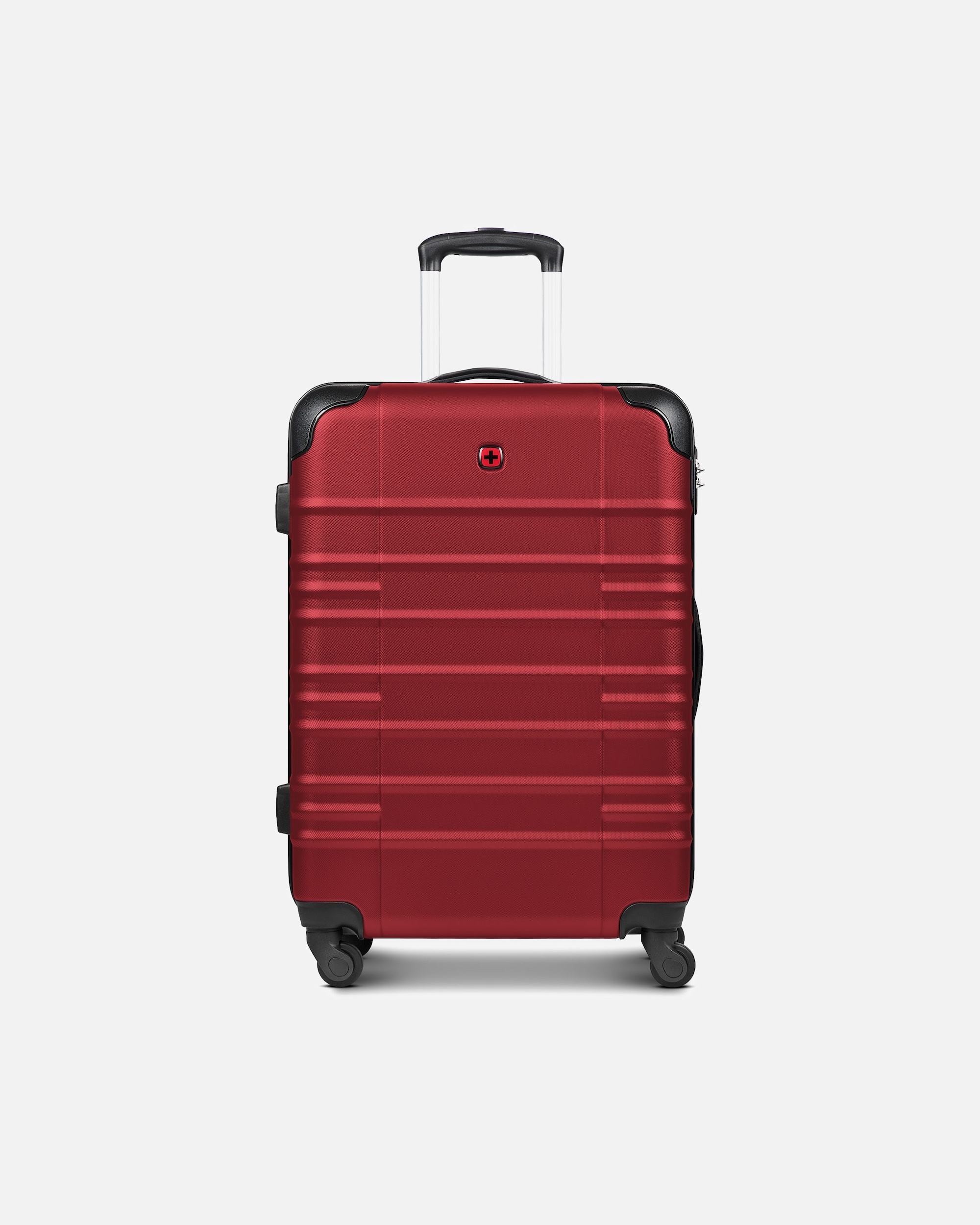 Trolley für Männlich Wenger Amplar Evo 4 Rollen Trolley M 65 cm mit Dehnfalte ruby