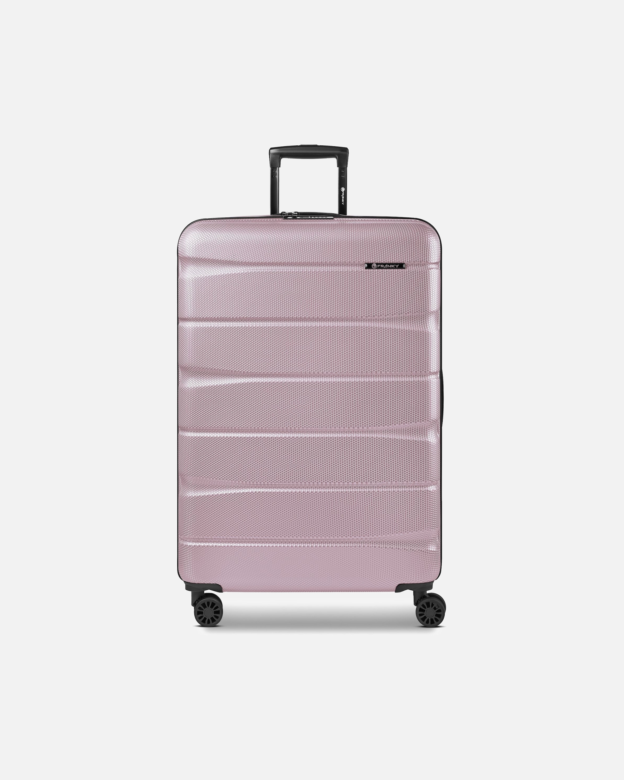 Koffer für Männlich Franky Munich 4.0 4 Rollen Trolley L 76 cm mit Dehnfalte shiny rose shiny
