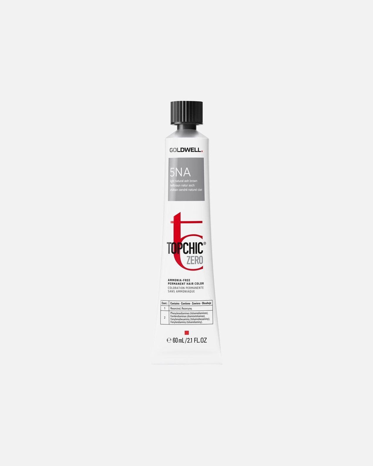 Haarfarbe für Weiblich Goldwell Zero Haarfarbe 5NA Hell Natur Aschbraun