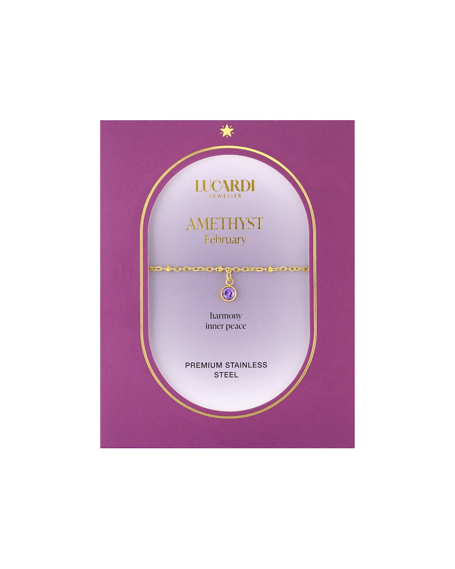 Lucardi Armbänder Gold - Februar Damen