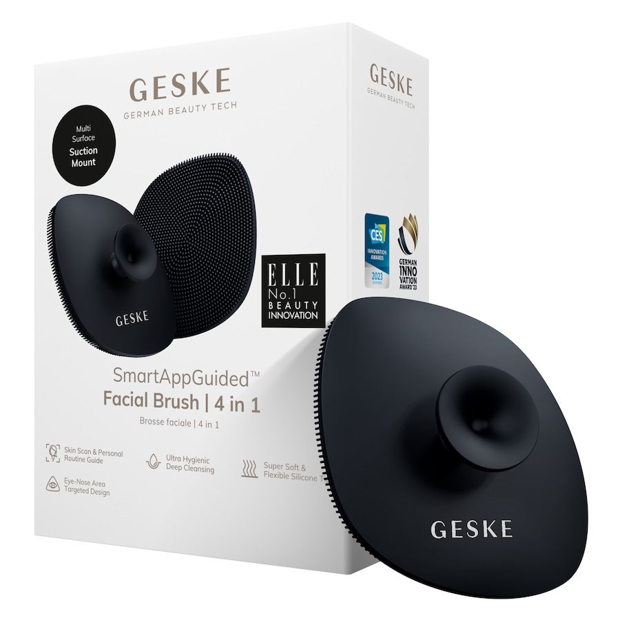 Geske SmartAppGuided Facial Brush | 4 in 1 Black